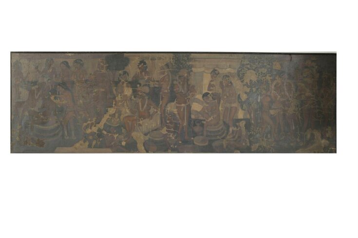 Copy of painting inside the Ajanta caves (cave 10) image