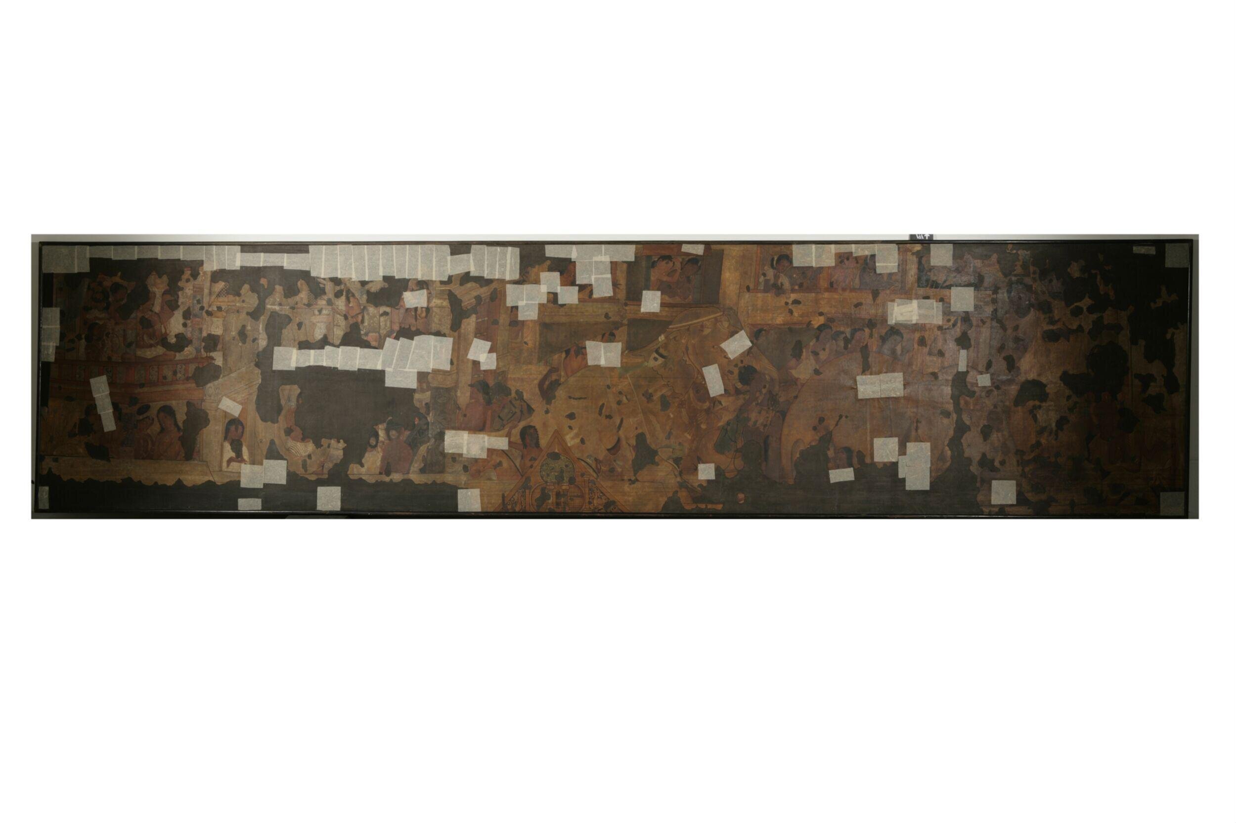 Copy of painting in the caves of Ajanta (cave 17)