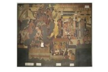 Copy of painting inside the caves of Ajanta (cave 1) thumbnail 1
