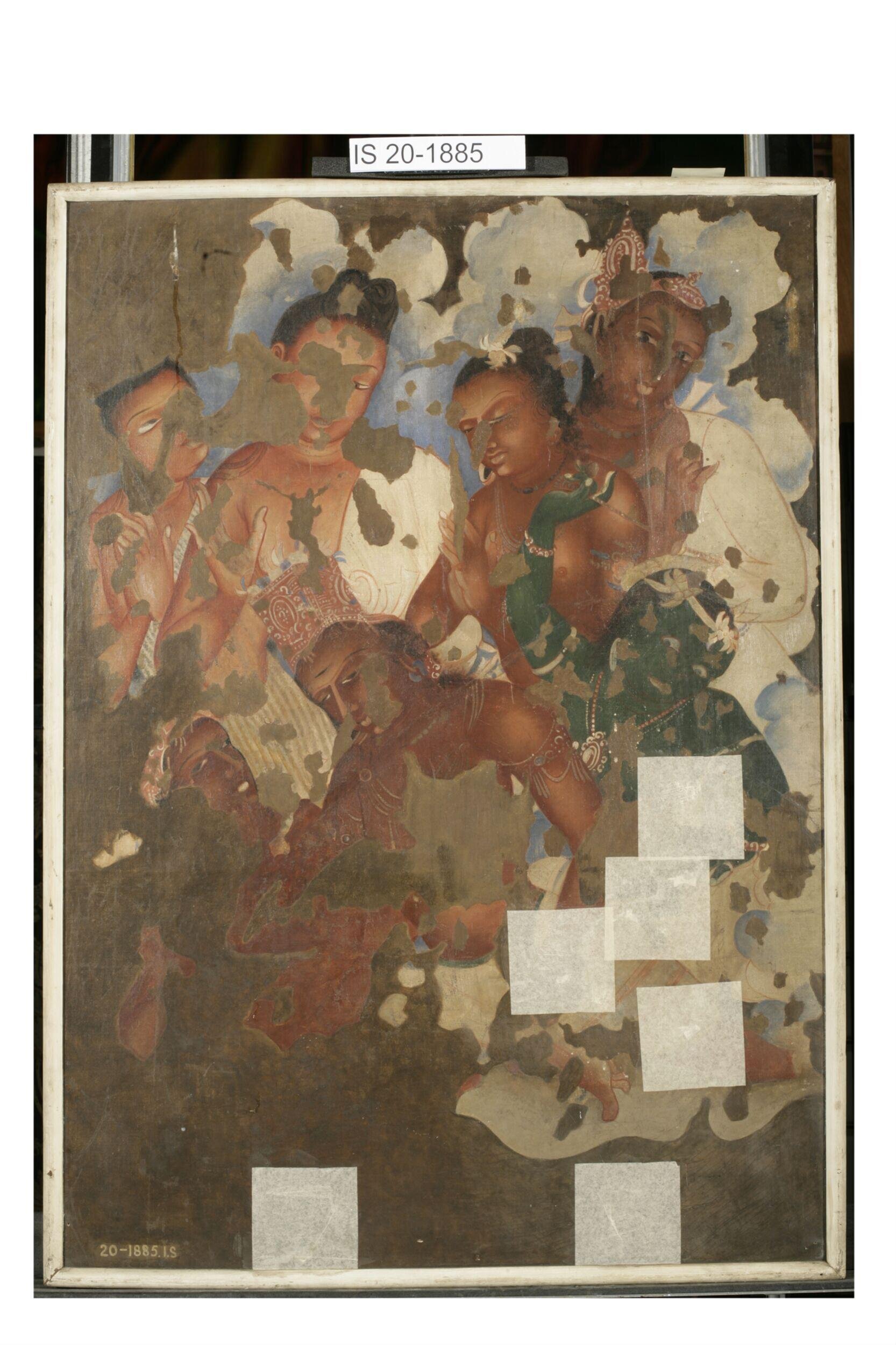 Copy of painting inside the caves of Ajanta (cave 2)