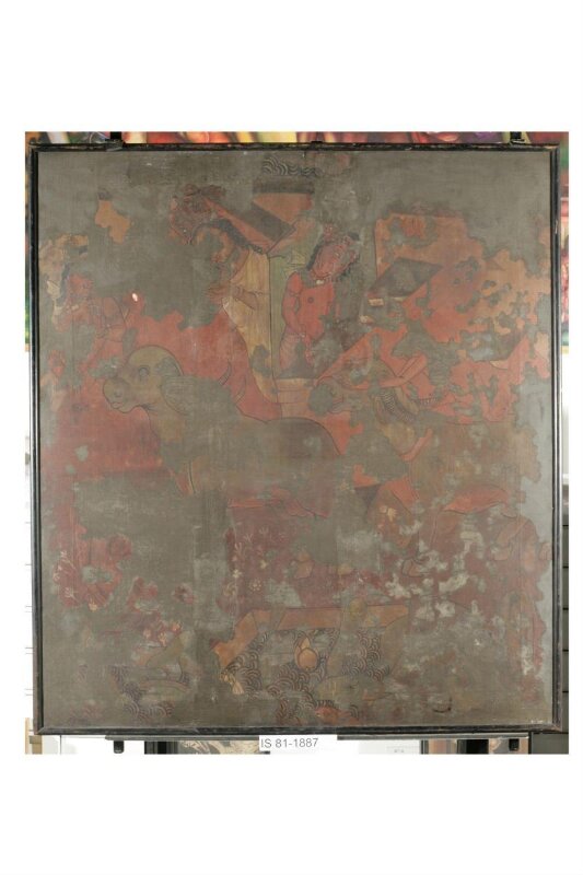 Copy of painting inside the caves of Ajanta (cave 16)