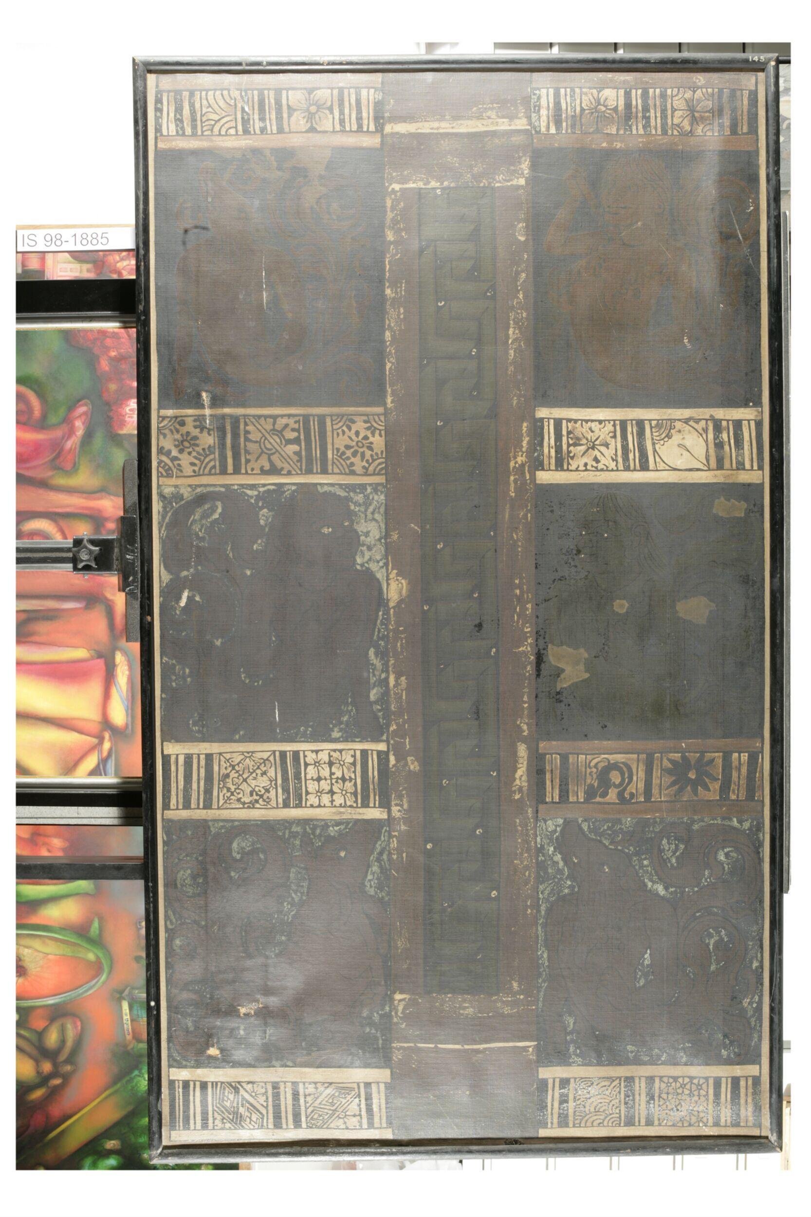 Copy of painting inside the caves of Ajanta (cave 2)