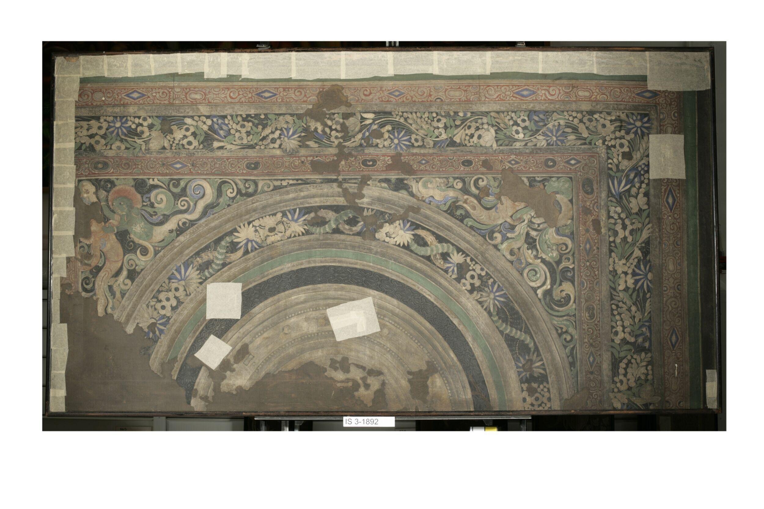 Copy of painting inside the caves of Ajanta (cave 21)