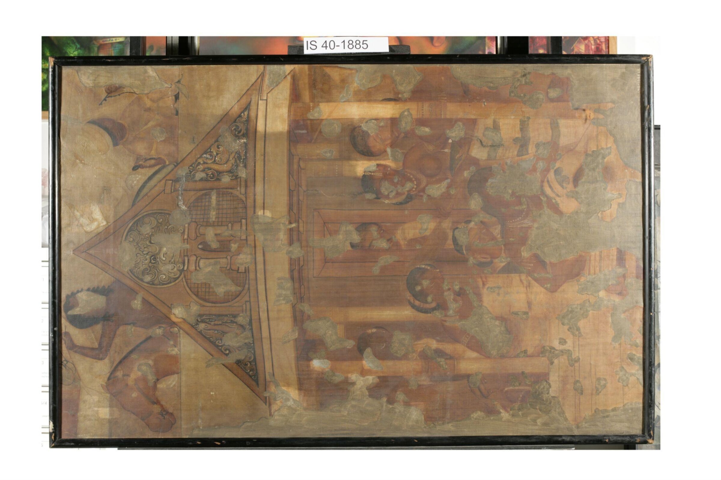 Copy of painting inside the caves of Ajanta (cave 17), John Griffiths, 1872-1885