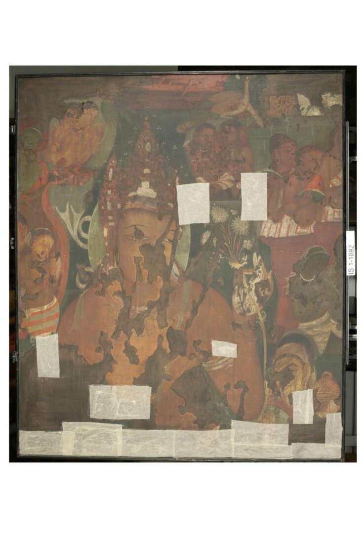 Copy of painting inside the caves of Ajanta (cave 11) top image