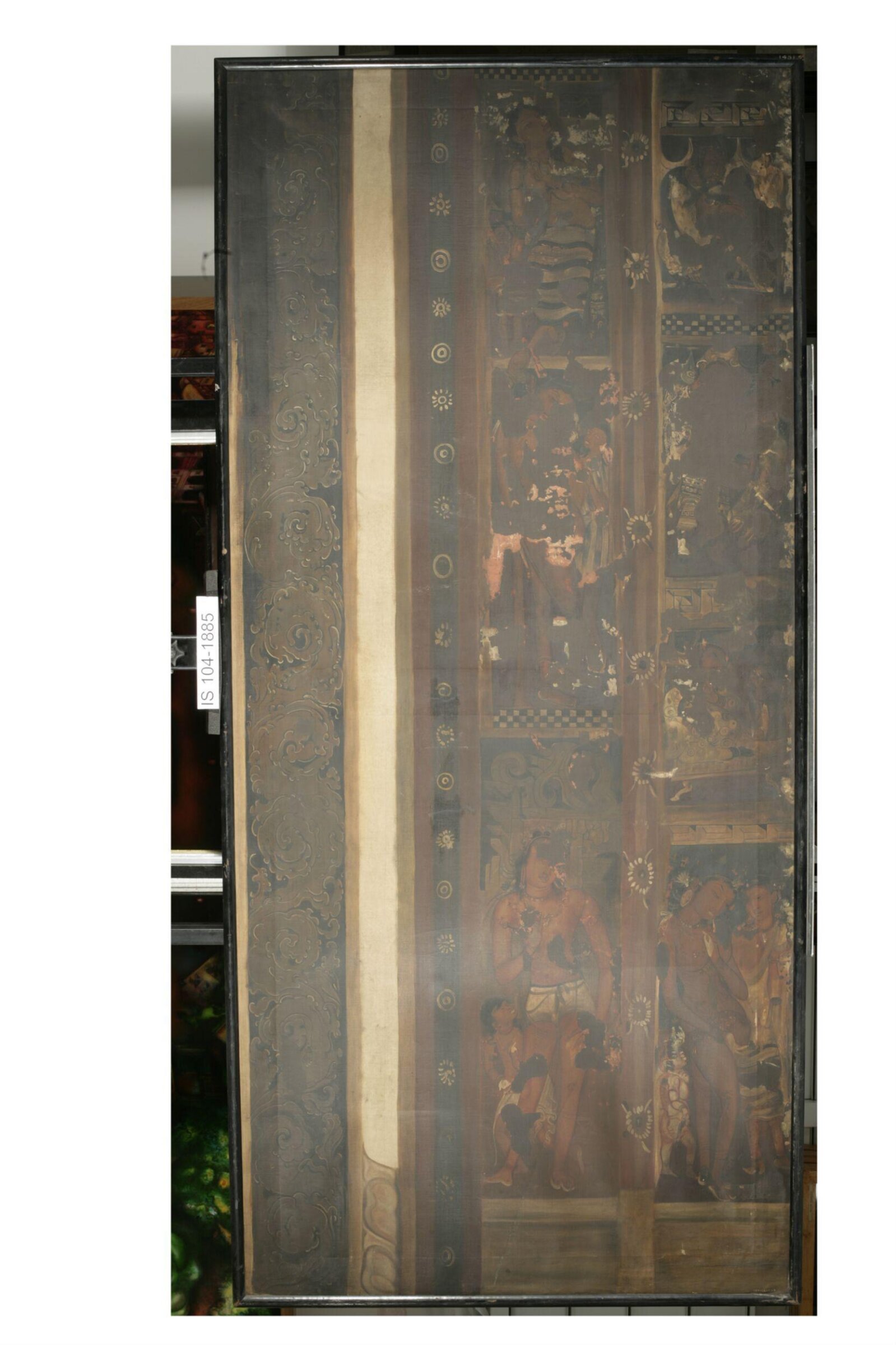 Copy of painting inside the caves of Ajanta (cave 6), John Griffiths, 1872-1885