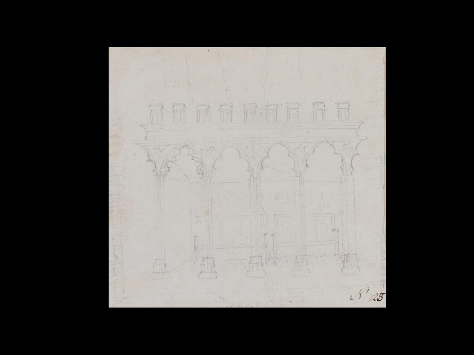 Drawing, Thomas Robins, 18th century