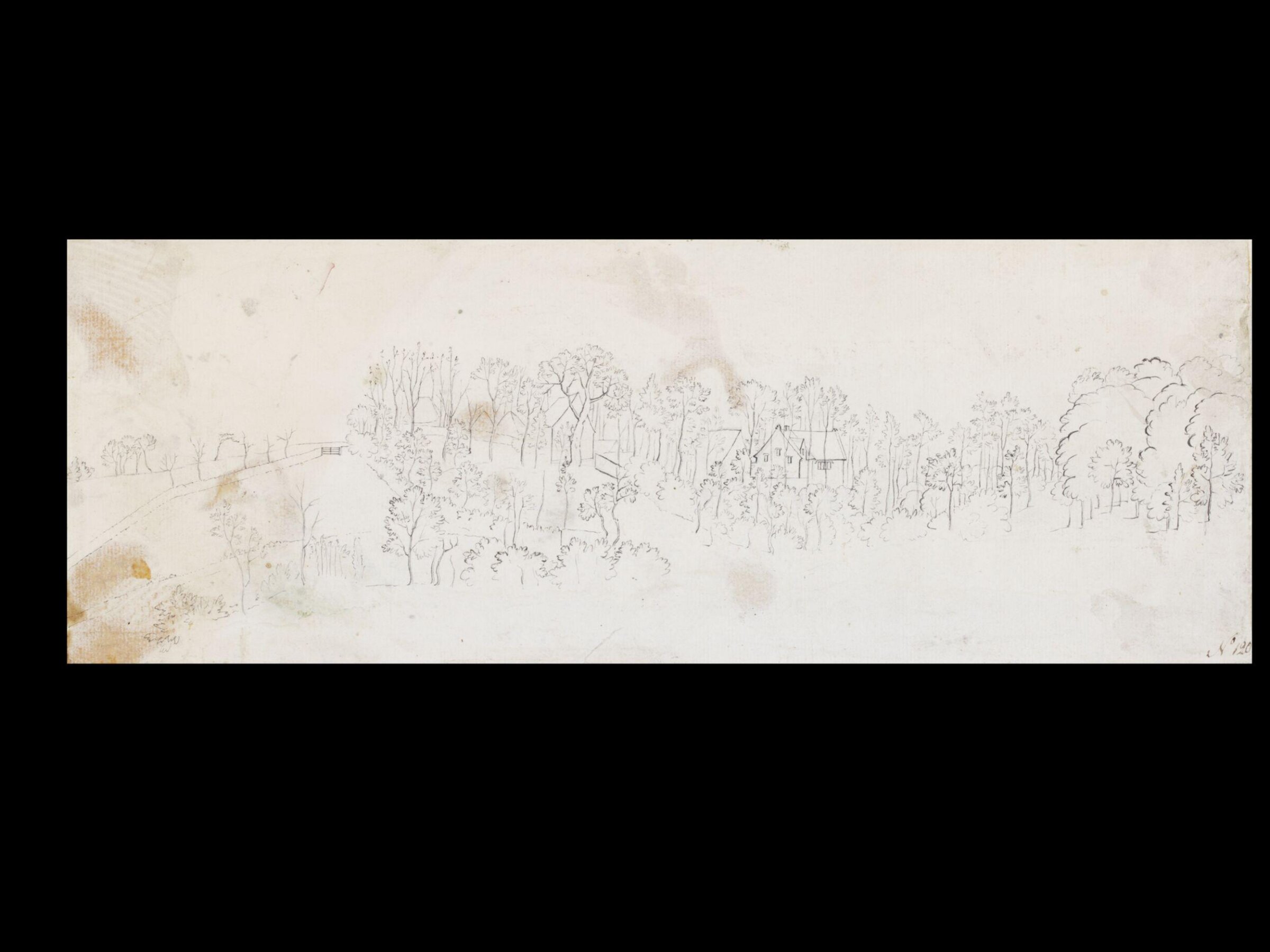 Drawing, Thomas Robins, 18th century
