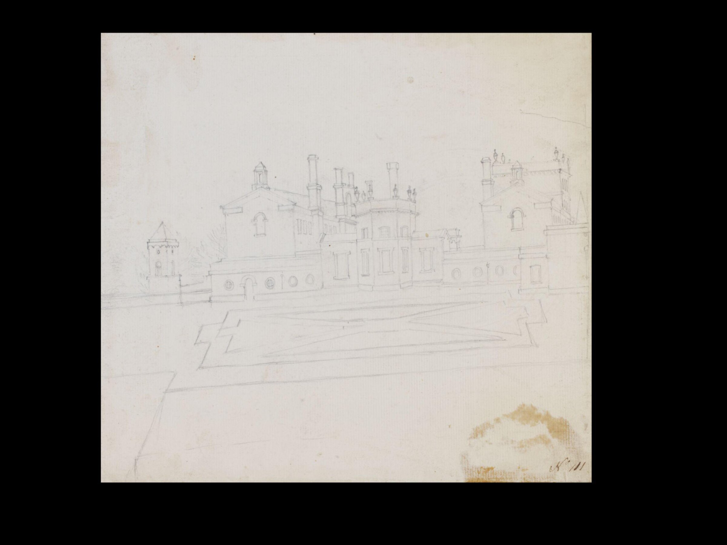 Drawing, Thomas Robins, 18th century