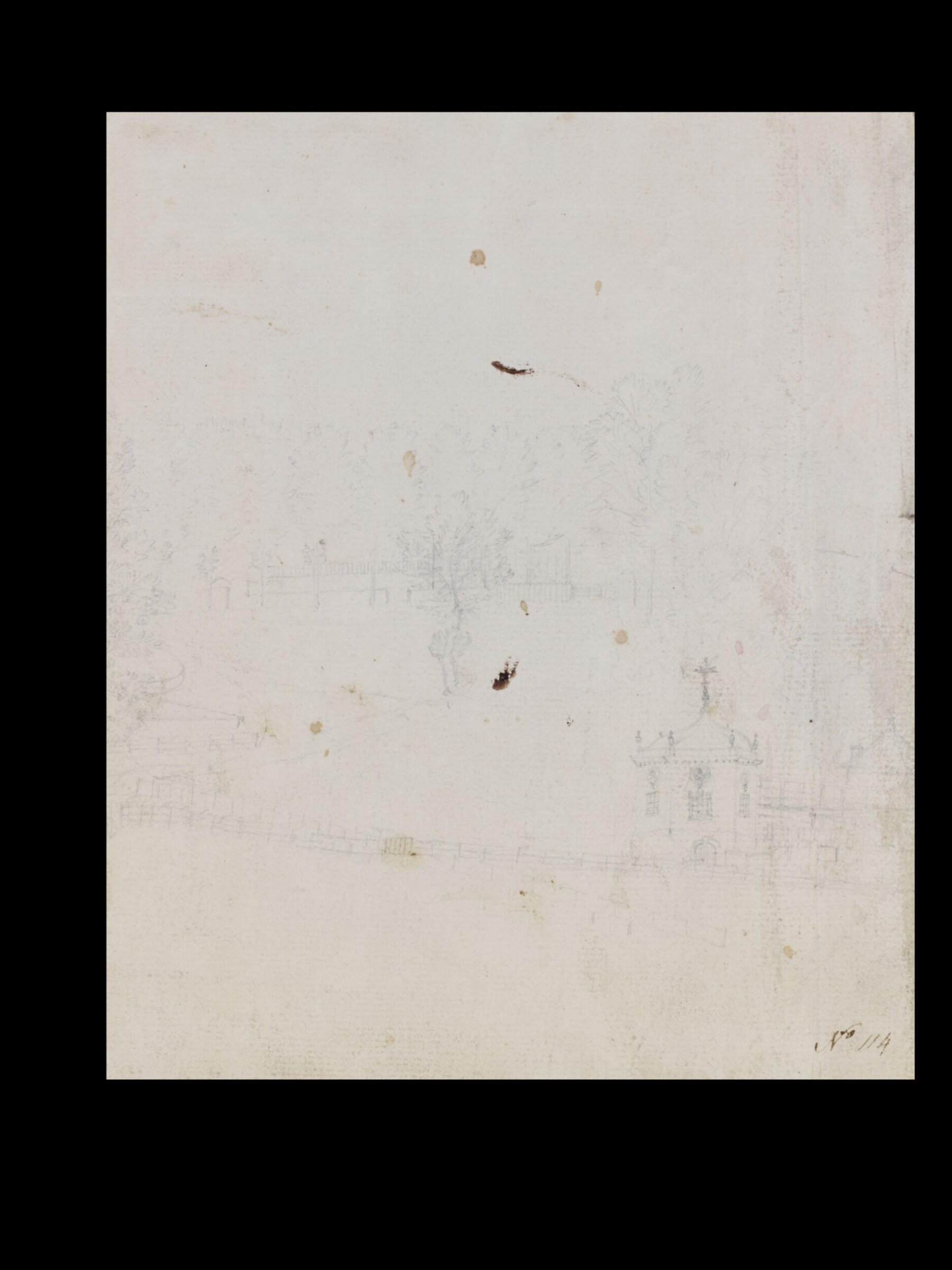 Drawing, Thomas Robins, 18th century