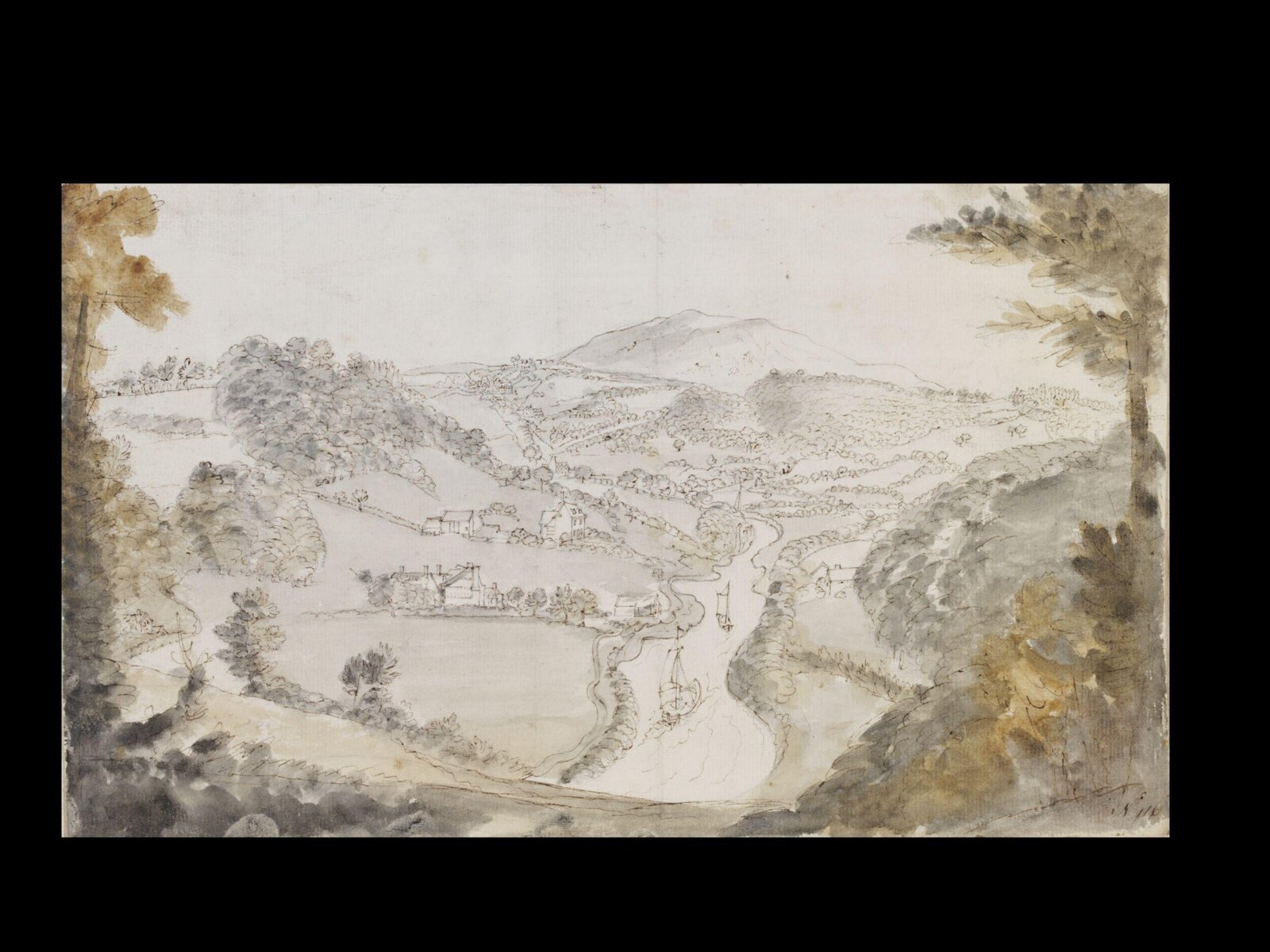 Drawing, Thomas Robins, 18th century
