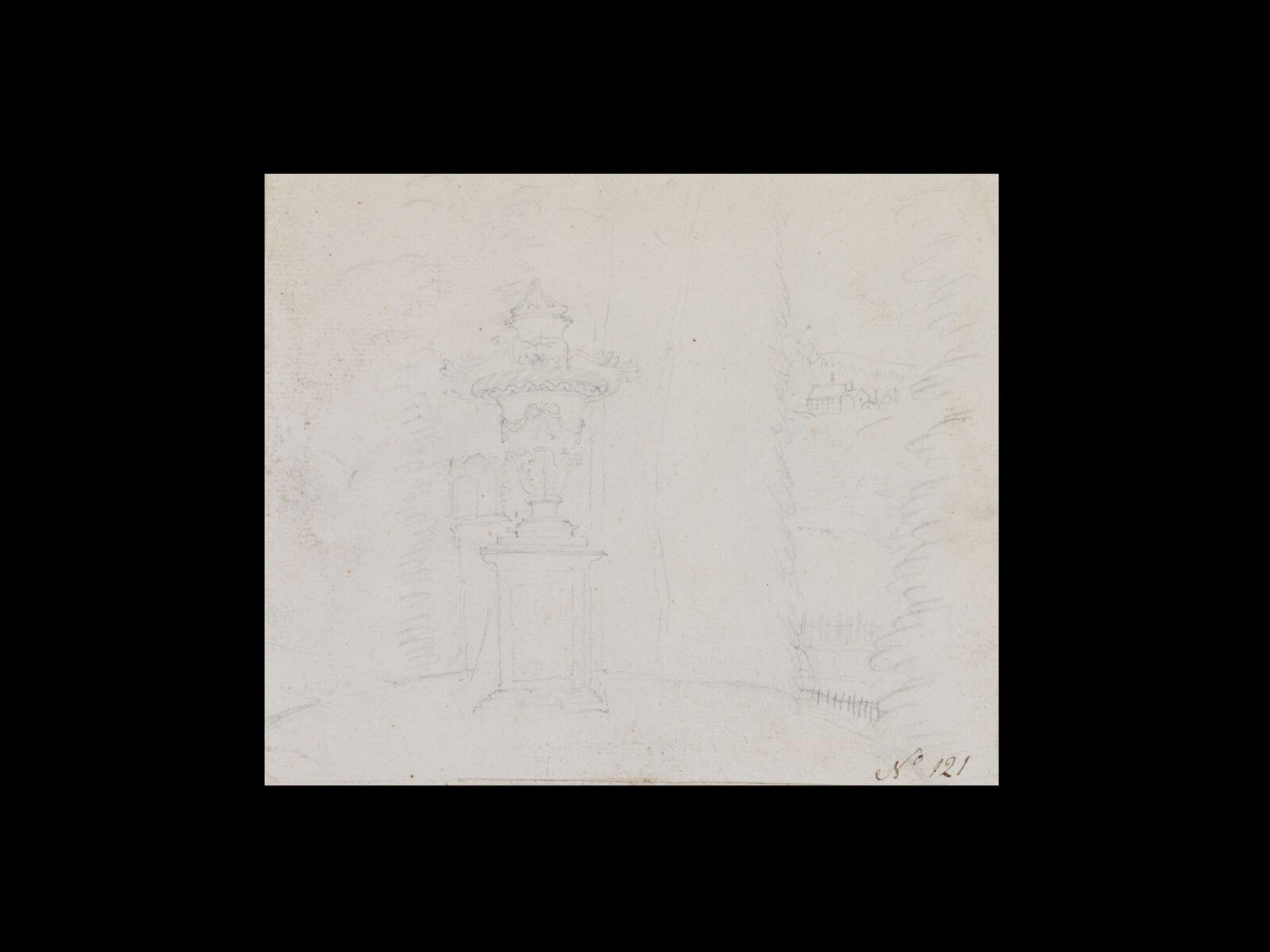 Drawing, Thomas Robins, 18th century