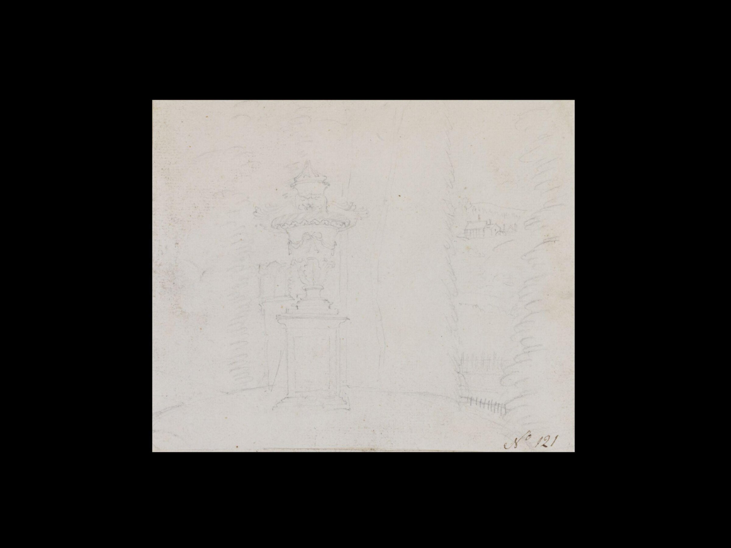 Drawing, Thomas Robins, 18th century