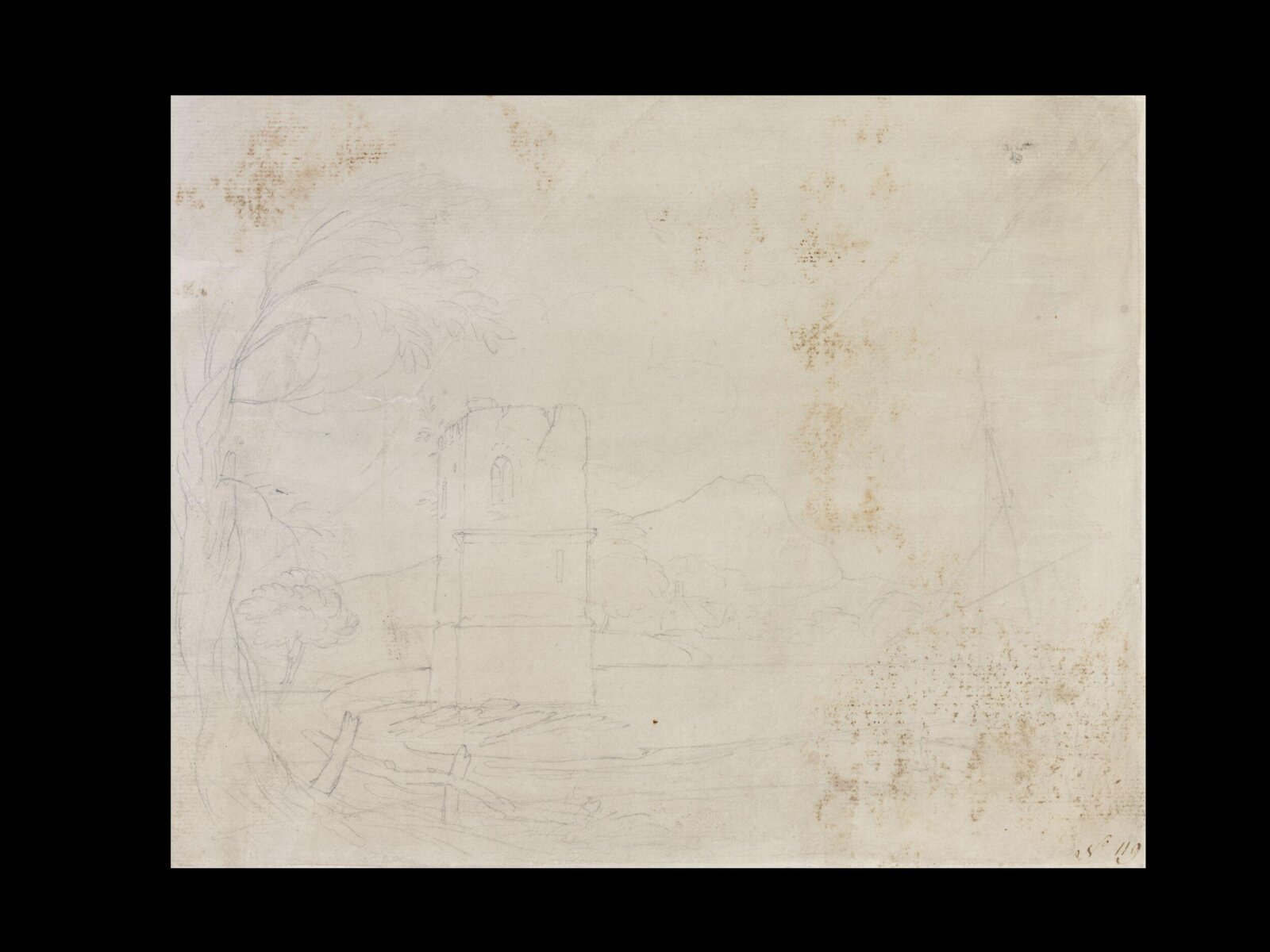 Drawing, Thomas Robins, 18th century