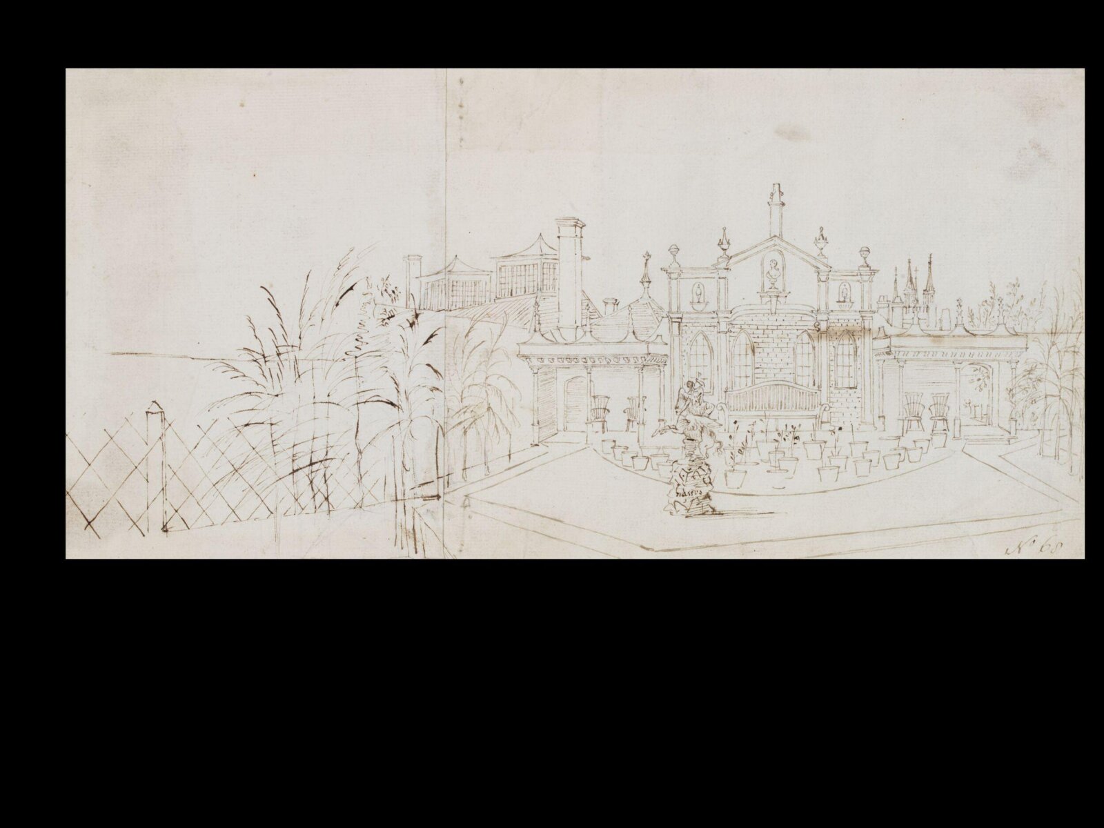 Drawing, Thomas Robins, 18th century