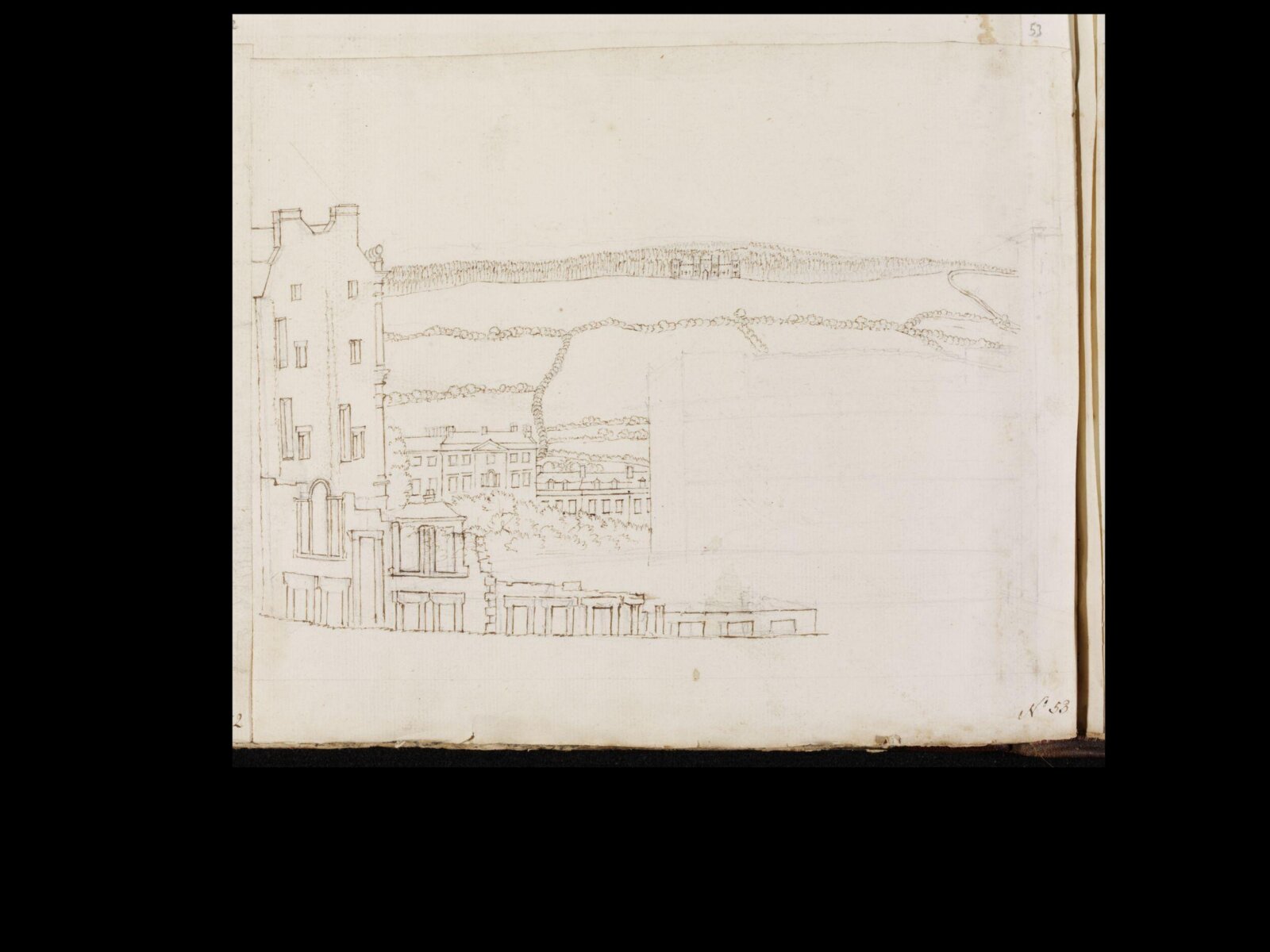 Drawing, Thomas Robins, 18th century