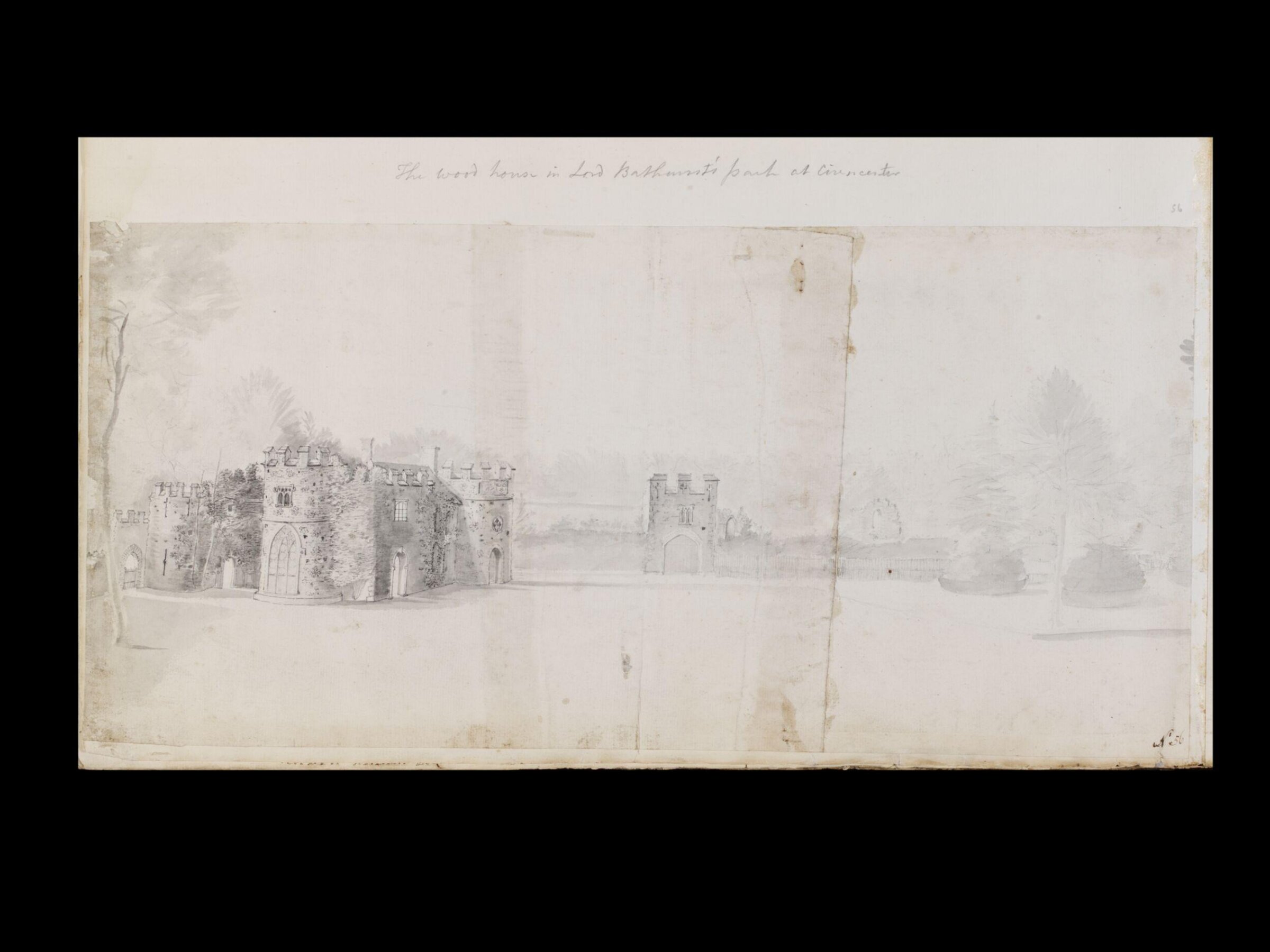 Drawing, Thomas Robins, 18th century