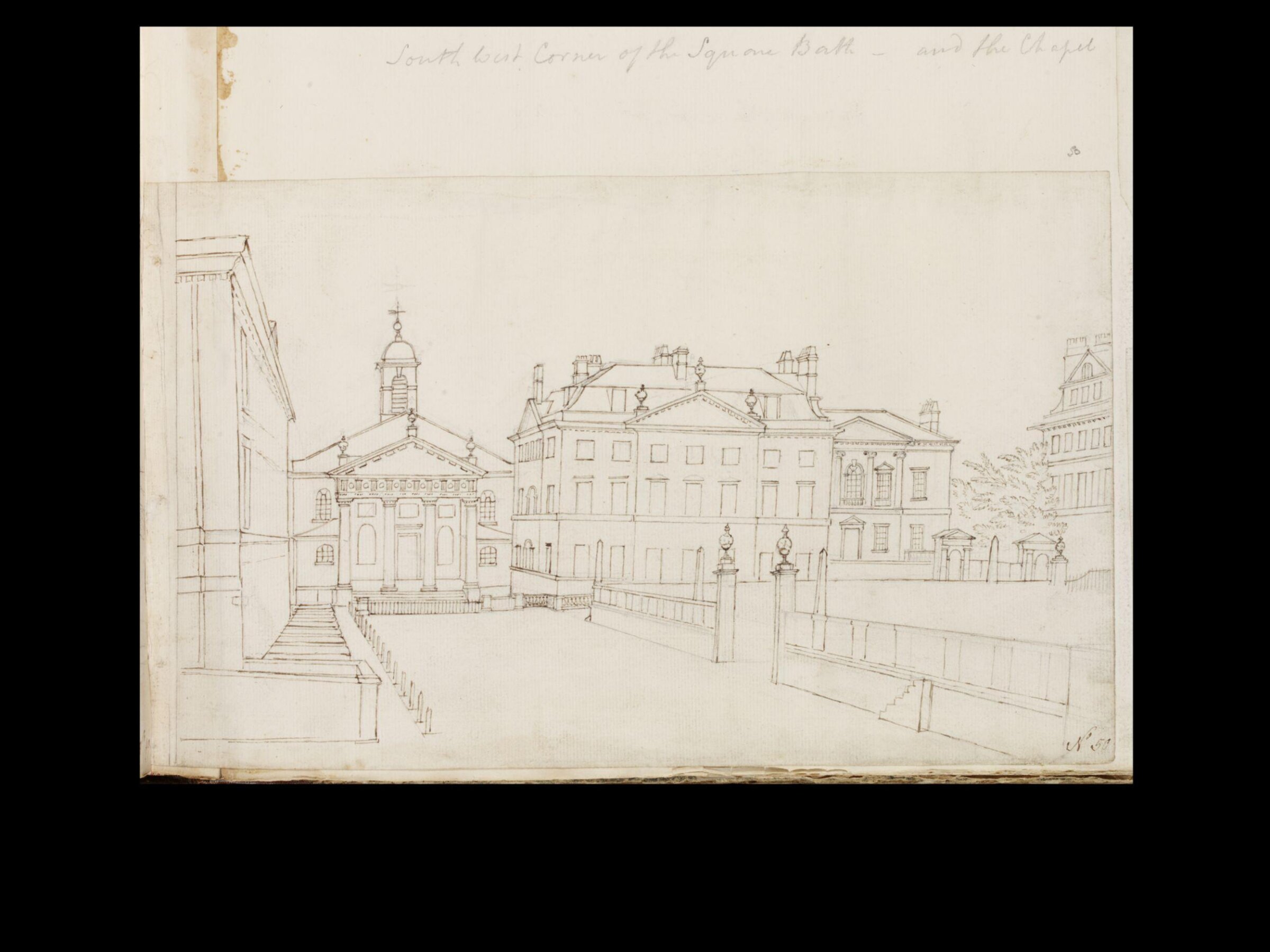 Drawing, Thomas Robins, 18th century