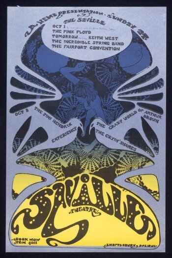 Saville Theatre poster for NEMS Enterprises concerts