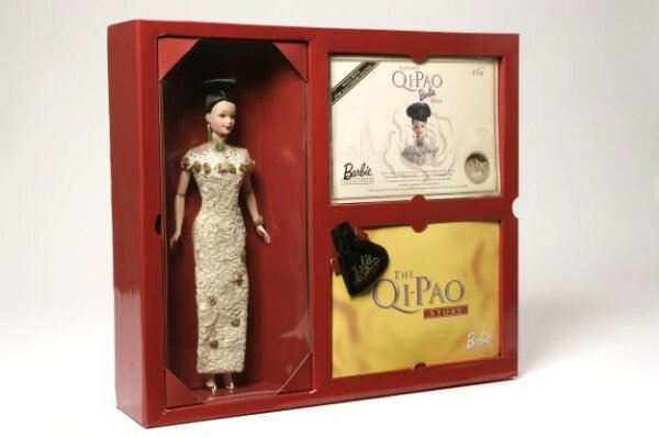 Golden Qi-Pao Barbie Doll | V&A Explore The Collections