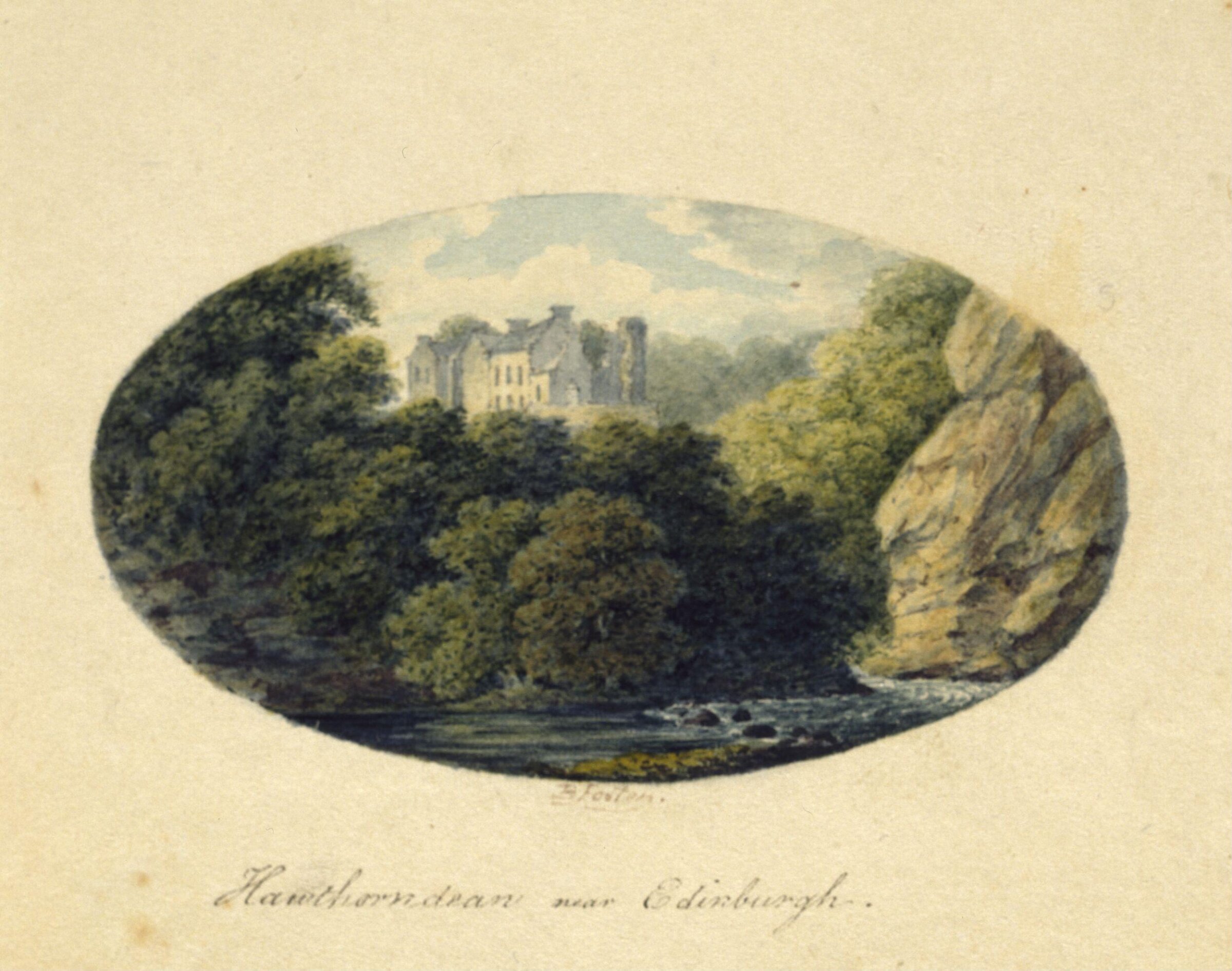 Watercolour, B. Foster, 1816