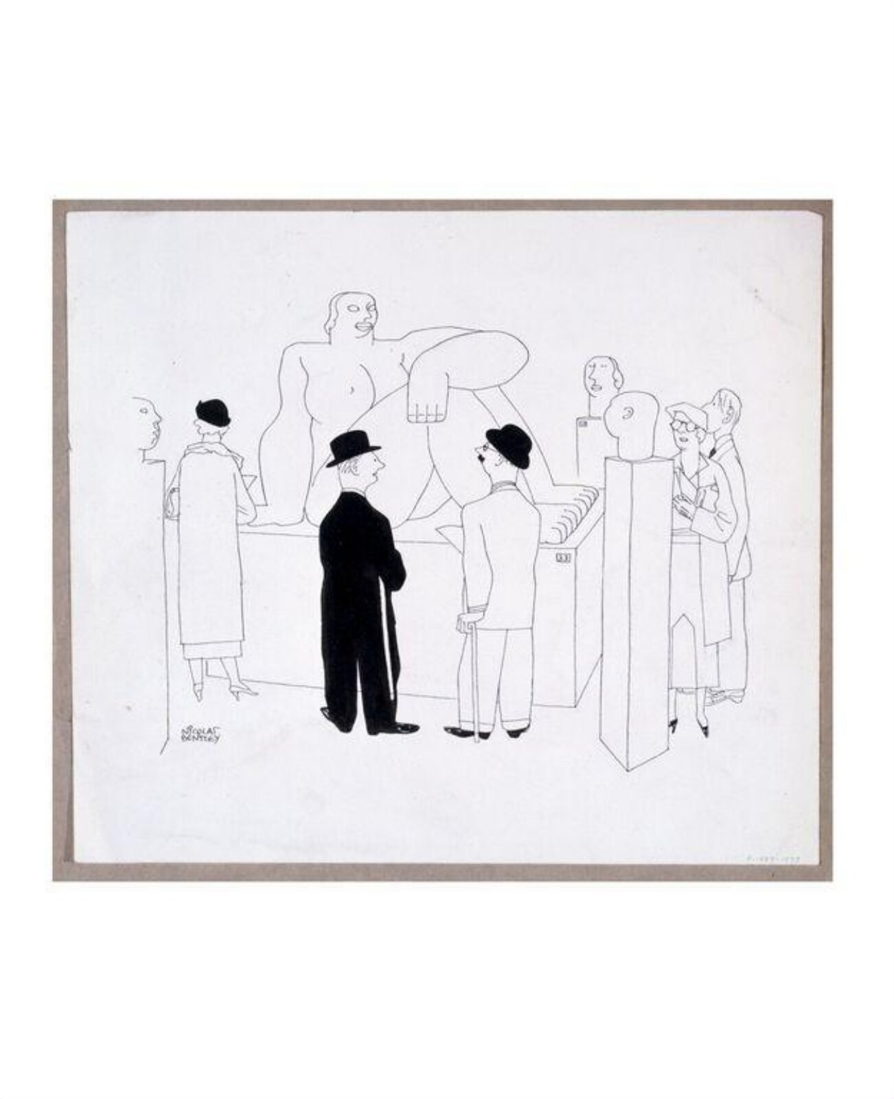 "My Aunt!"  "Not really?", Nicolas Clerihew Bentley, ca. 1933-1940