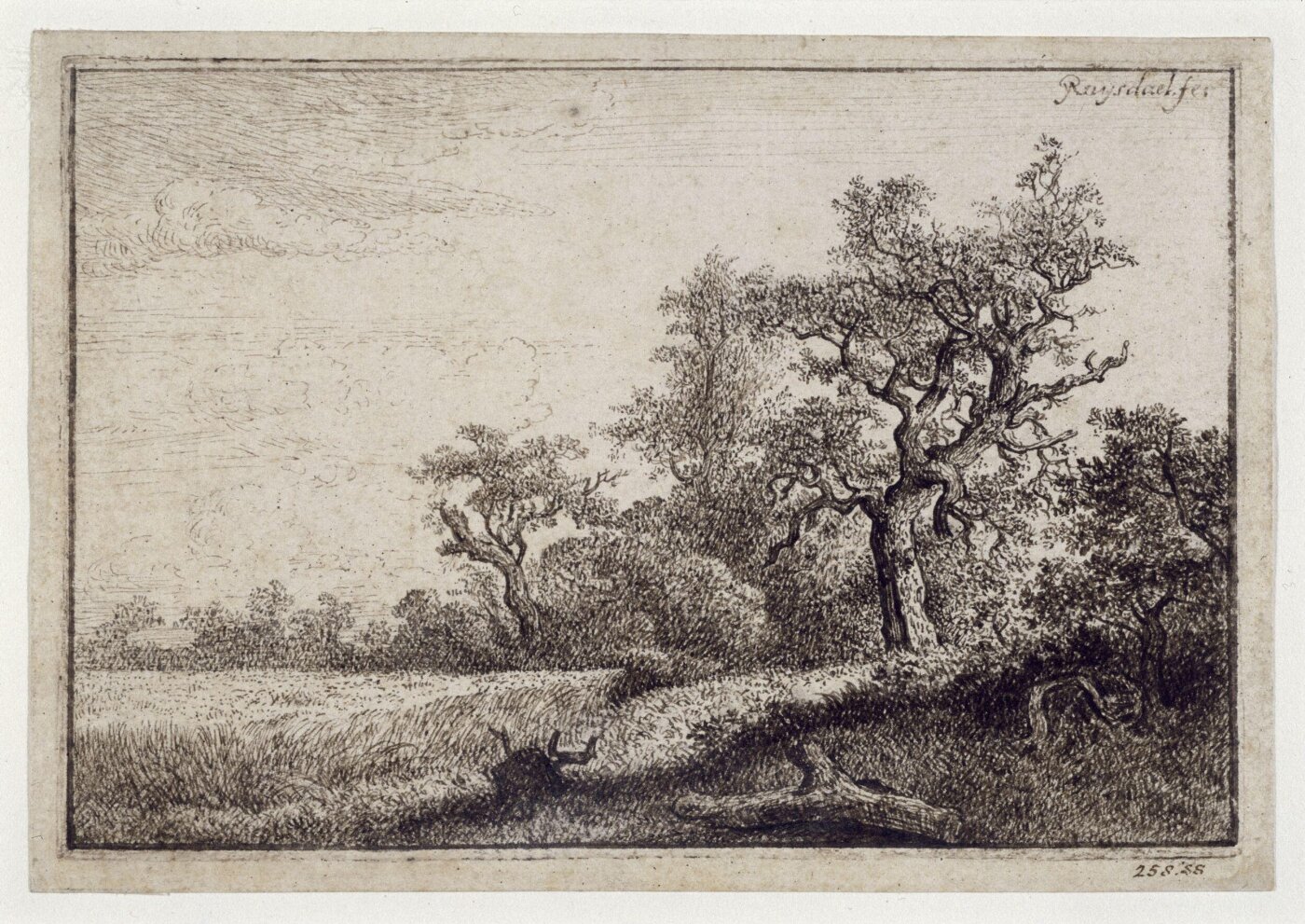Constable, John (RA), The Wheatfield. After Jacob Ruysdael