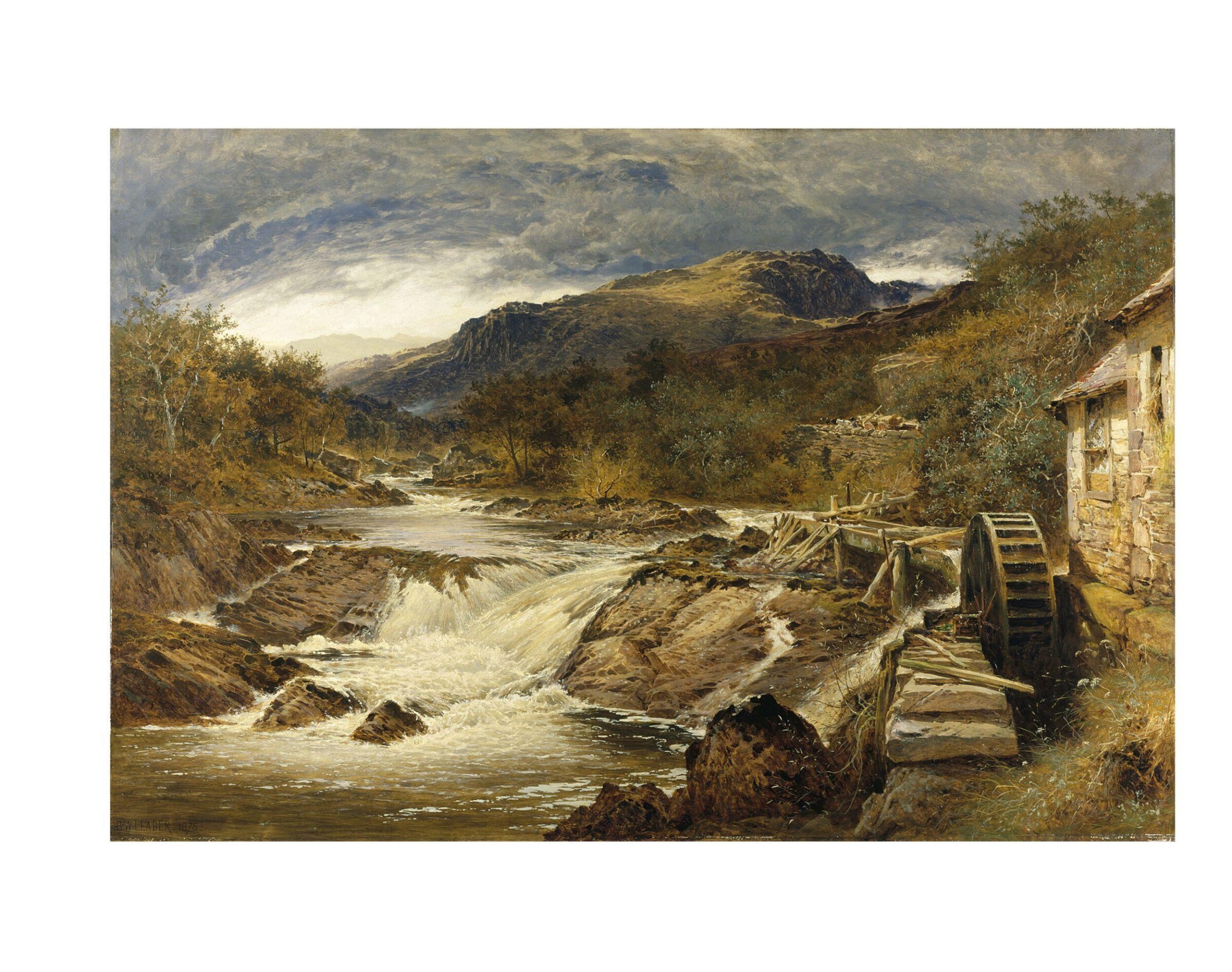 Rocky landscape, Benjamin Williams Leader, 1875