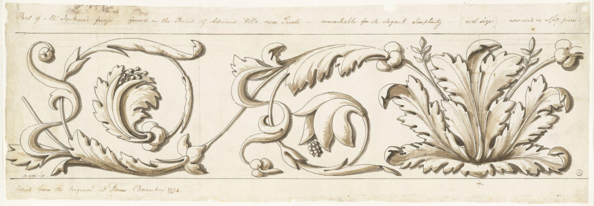 Drawing, Charles Heathcote Tatham, 1794-1796