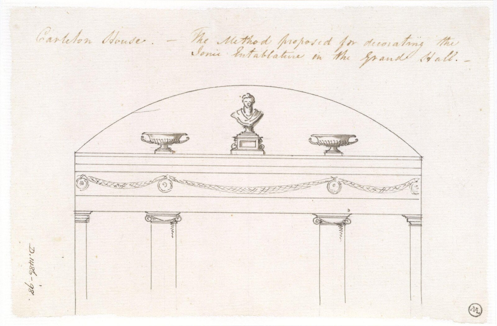 Drawing, Charles Heathcote Tatham, 1794-1796