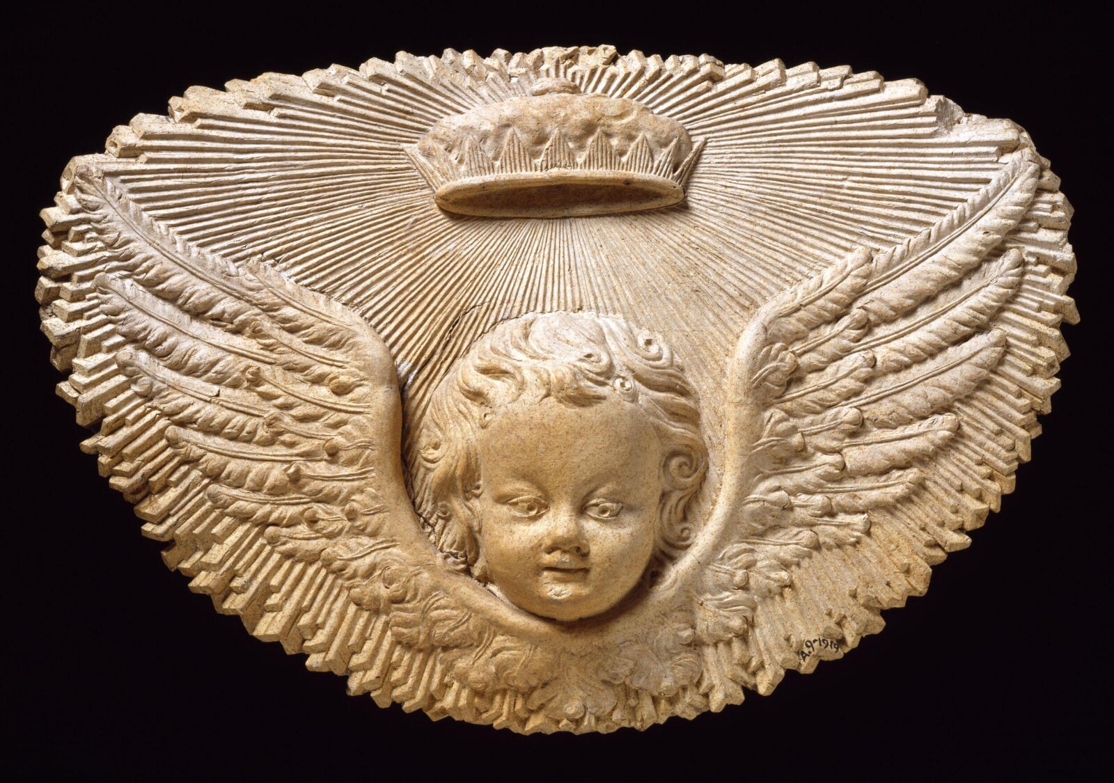 Cherub head, Jonathan Harmer, ca. 1800 - ca. 1849