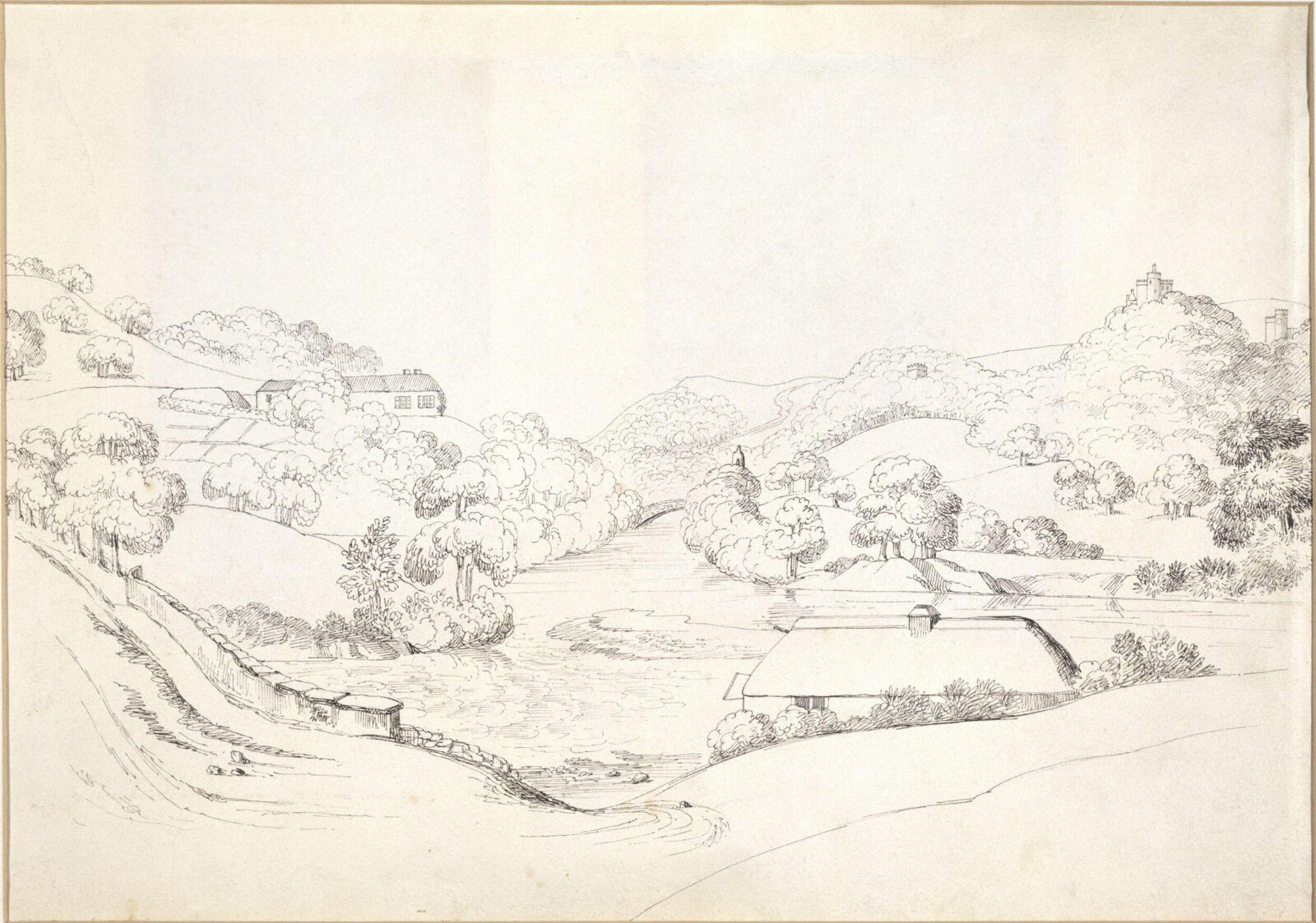 View of a valley, Daniel Maclise, ca. 1825-70