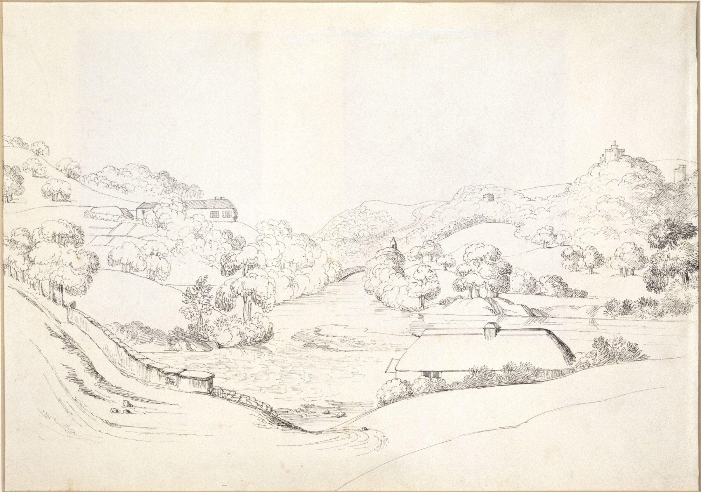 View of a valley, Daniel Maclise, ca. 1825-70