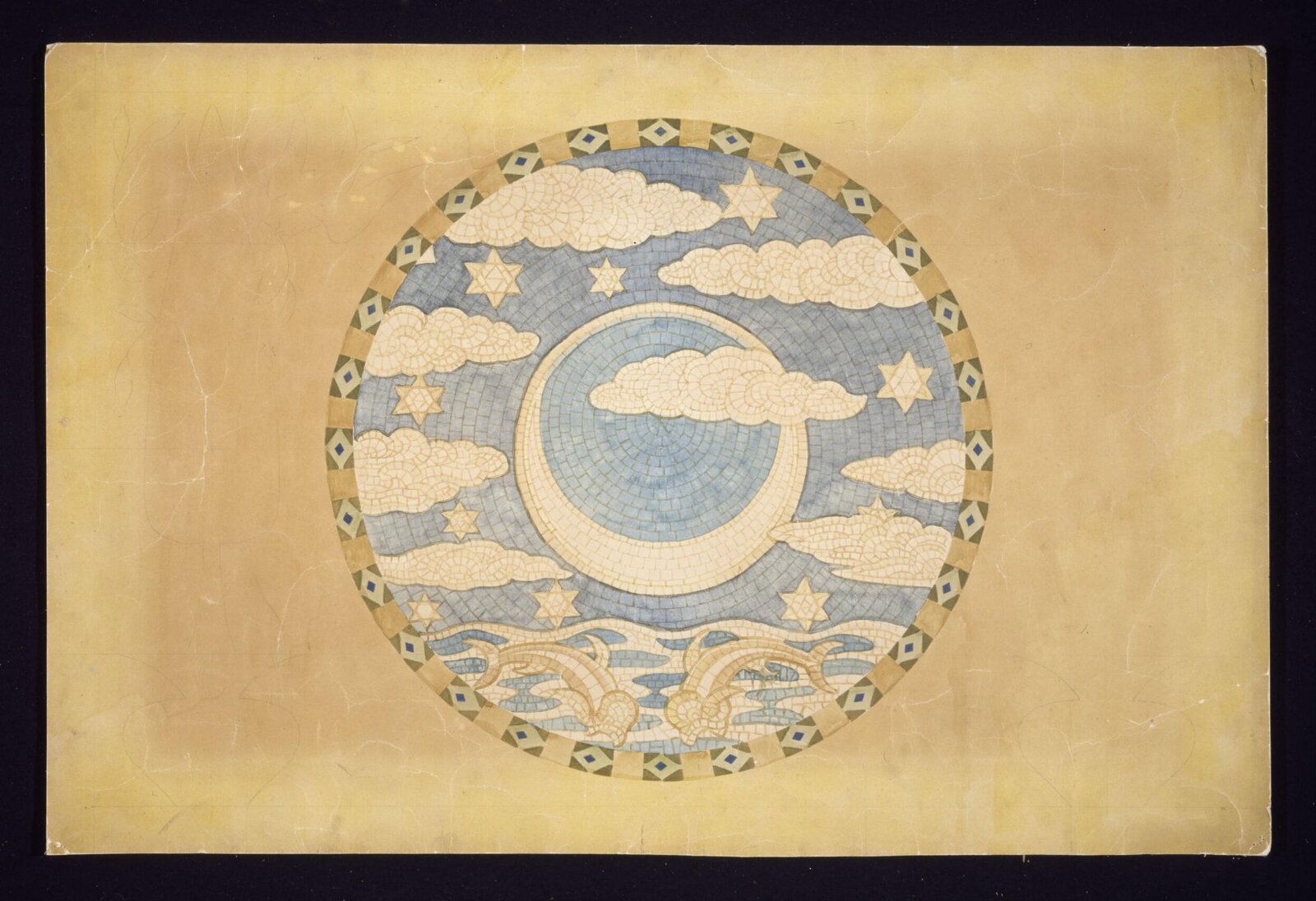 Original design for a mosaic panel, Walter Crane, ca. 1865-1915