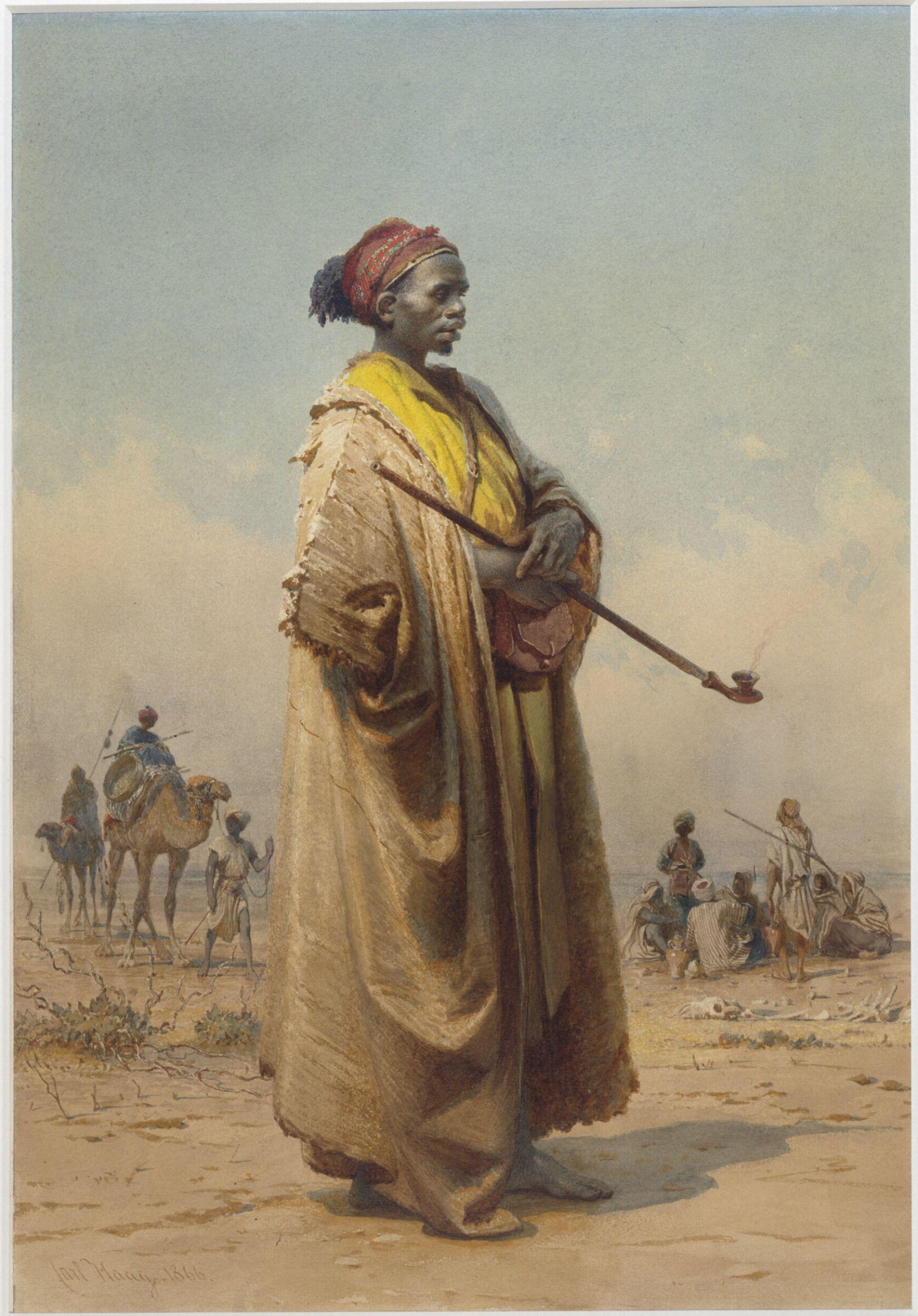 In the Desert, Carl Haag, 1866