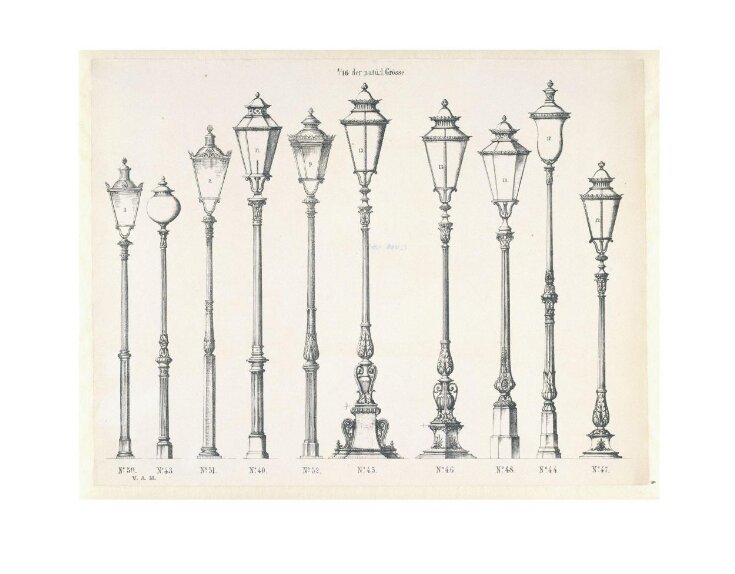 Pattern for lamp posts top image