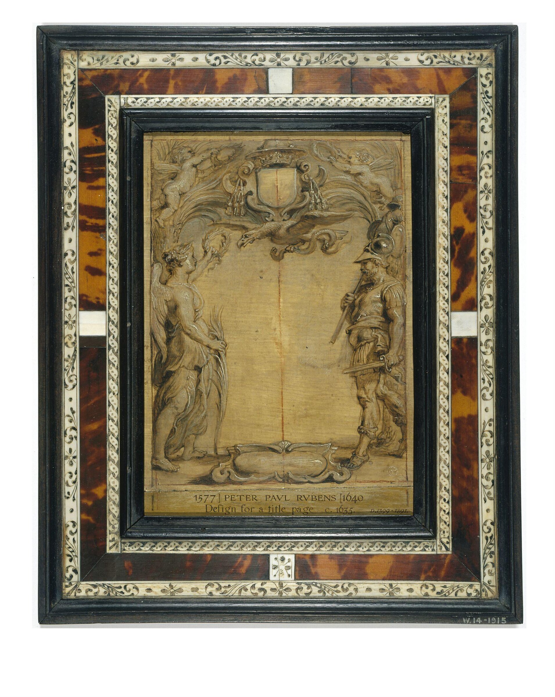 War and victory: model for a title page, Peter Paul Rubens, 1634-1635