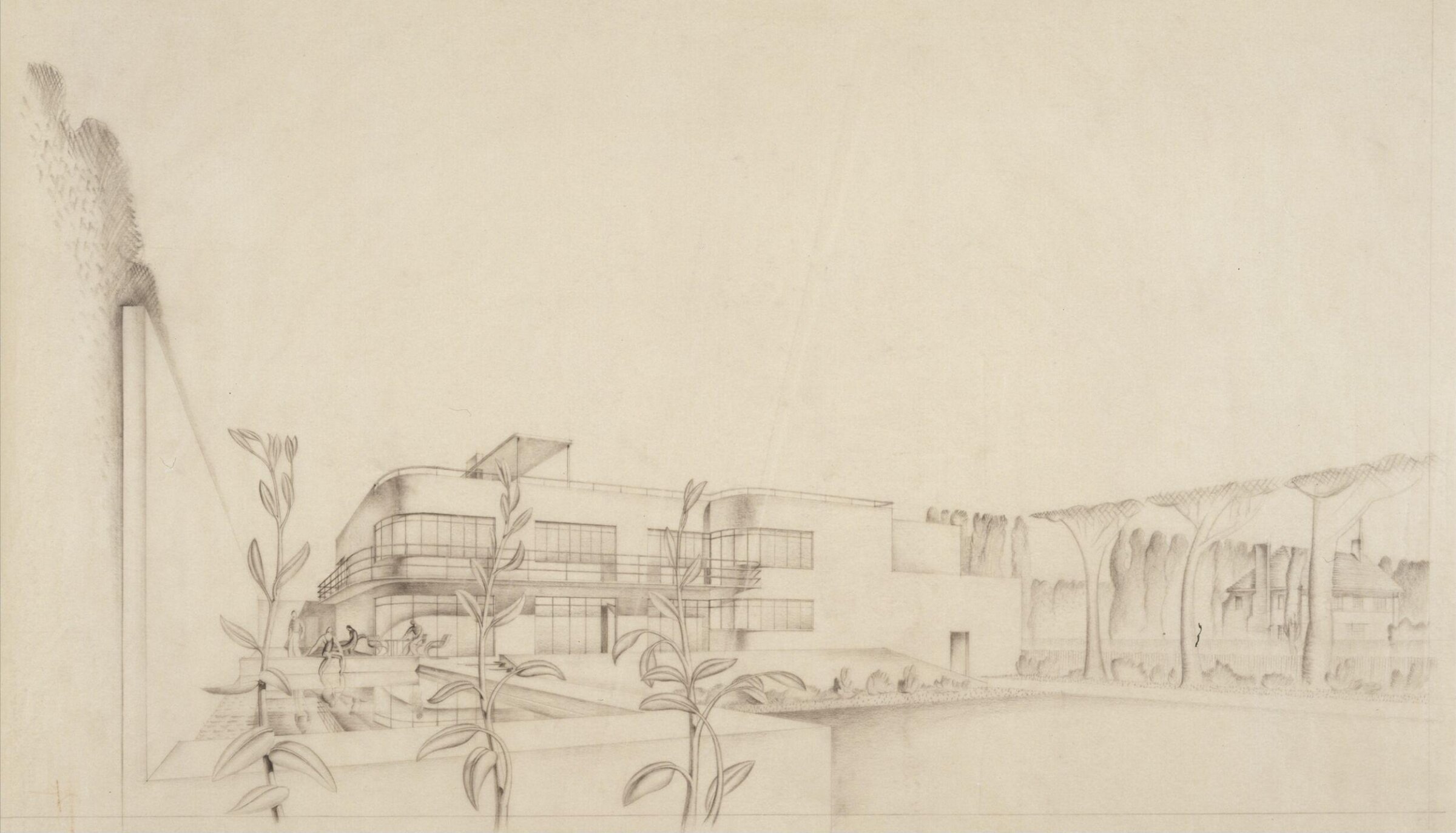 Design for a House and Garden at Coombe Hill, Surrey, Raymond McGrath, 1933