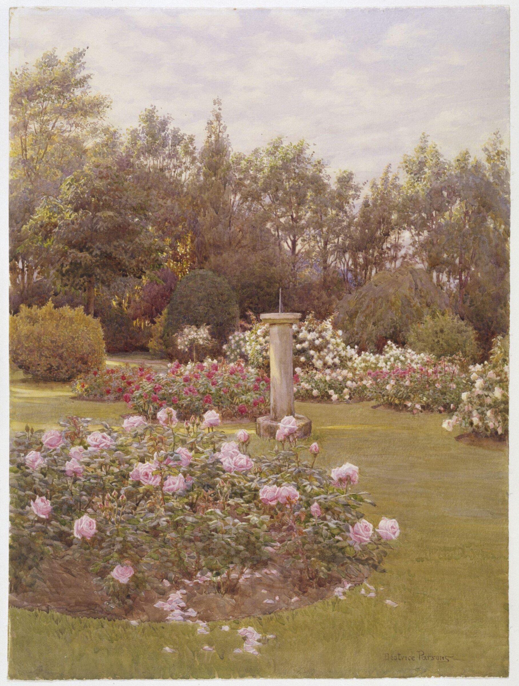The Rose Garden, The Pleasaunce, Overstrand, Beatrice Parsons, early 20th century