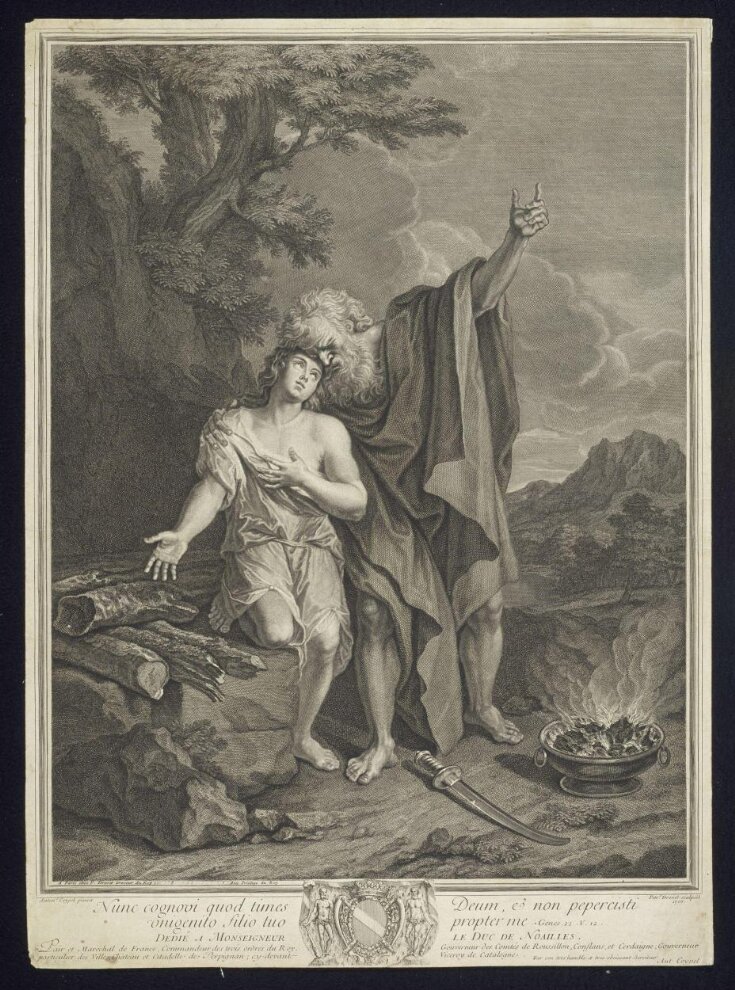 The Sacrifice of Abraham | Coypel, Antoine | Drevet, Pierre | V&A ...
