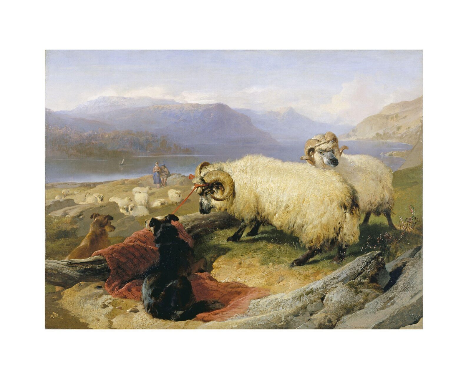 Tethered Rams, Edwin Henry Landseer, ca. 1839