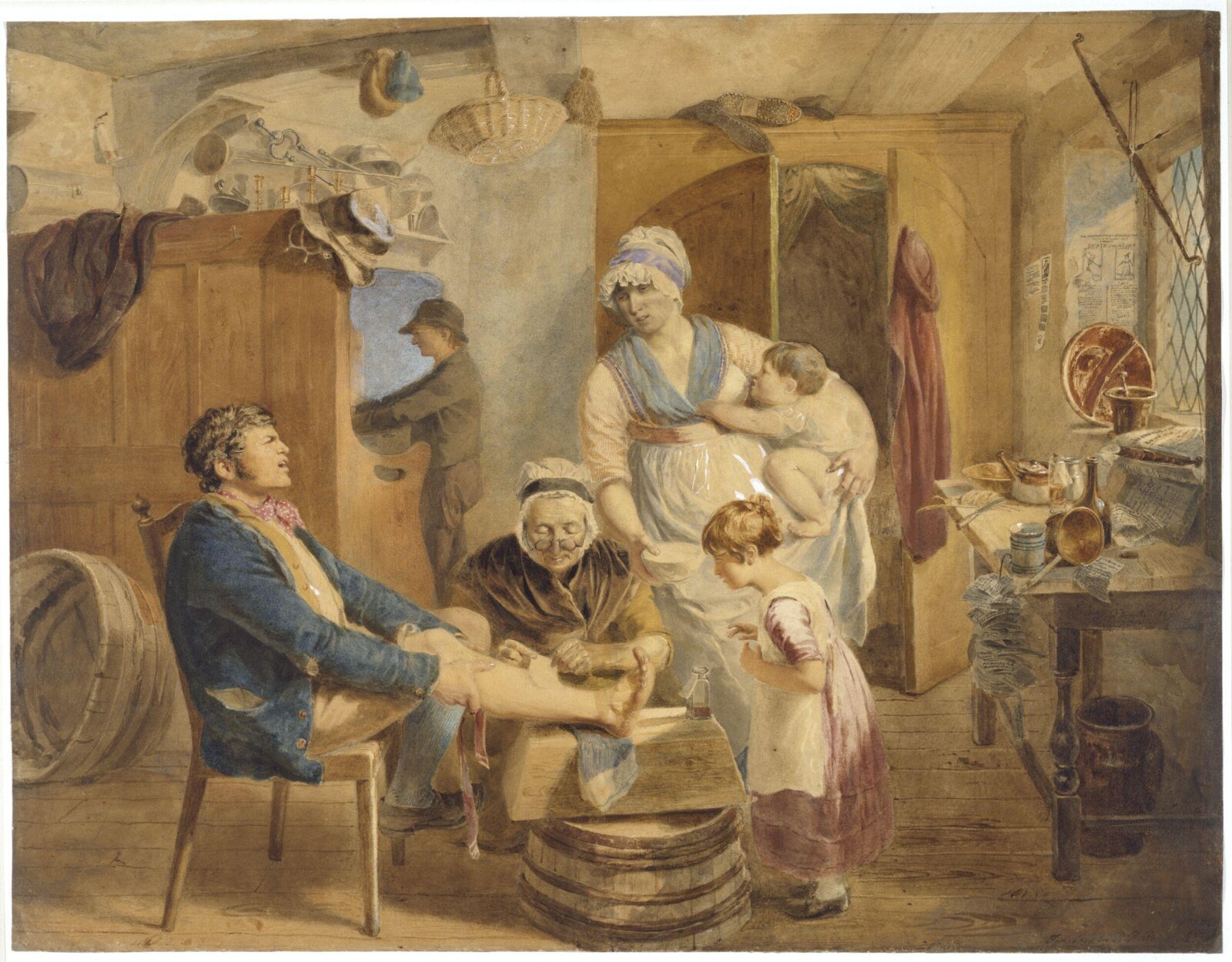 The Wounded Leg, Heaphy, 1809