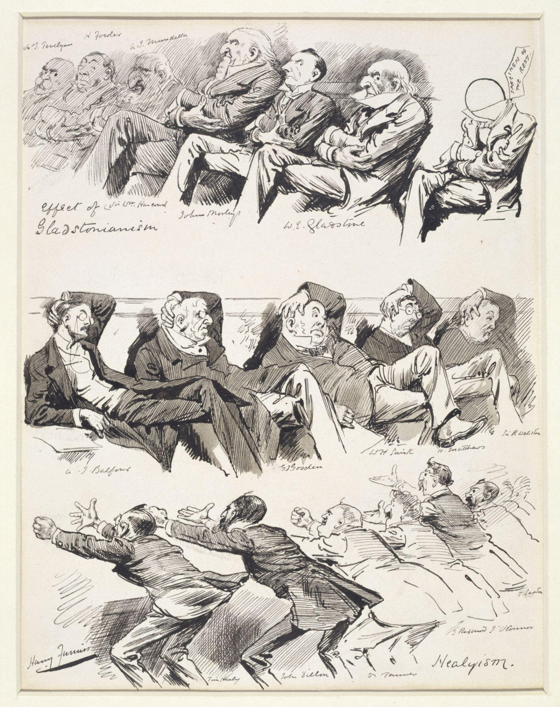 Imitation the Sincerest Flattery (effect of a long session in the House), Harry Furniss, 1890