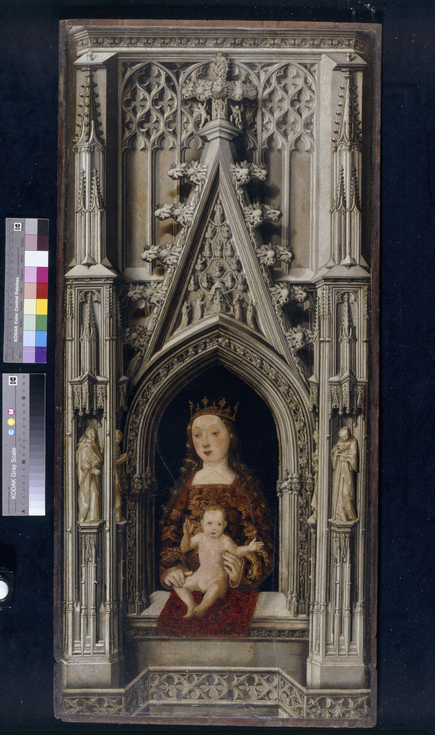 The Virgin and Child in a Gothic architectural setting, ca. 1500