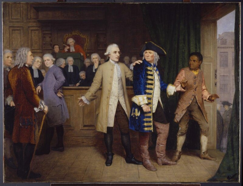 Granville Sharp the Abolitionist Rescuing a Slave from the Hands of His Master