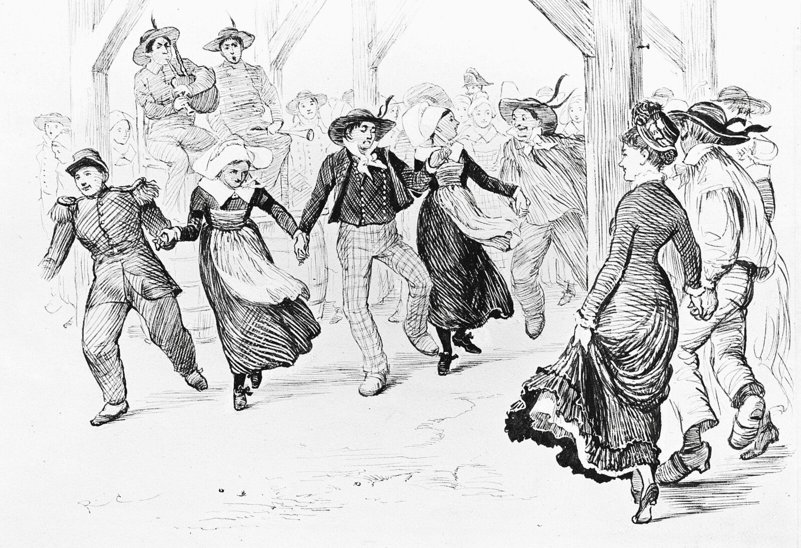 Breton Folk, Randolph Caldecott, 1878 - 1880