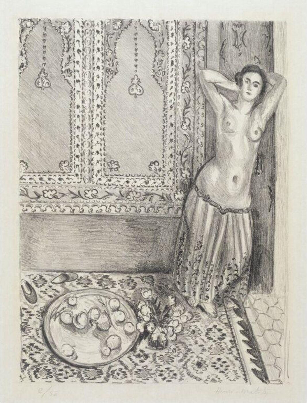 Henri Matisse, Odalisque debout et plateau de fruits