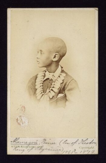 Alamayou, Prince (Son of Theodore. King of Abyssinia)