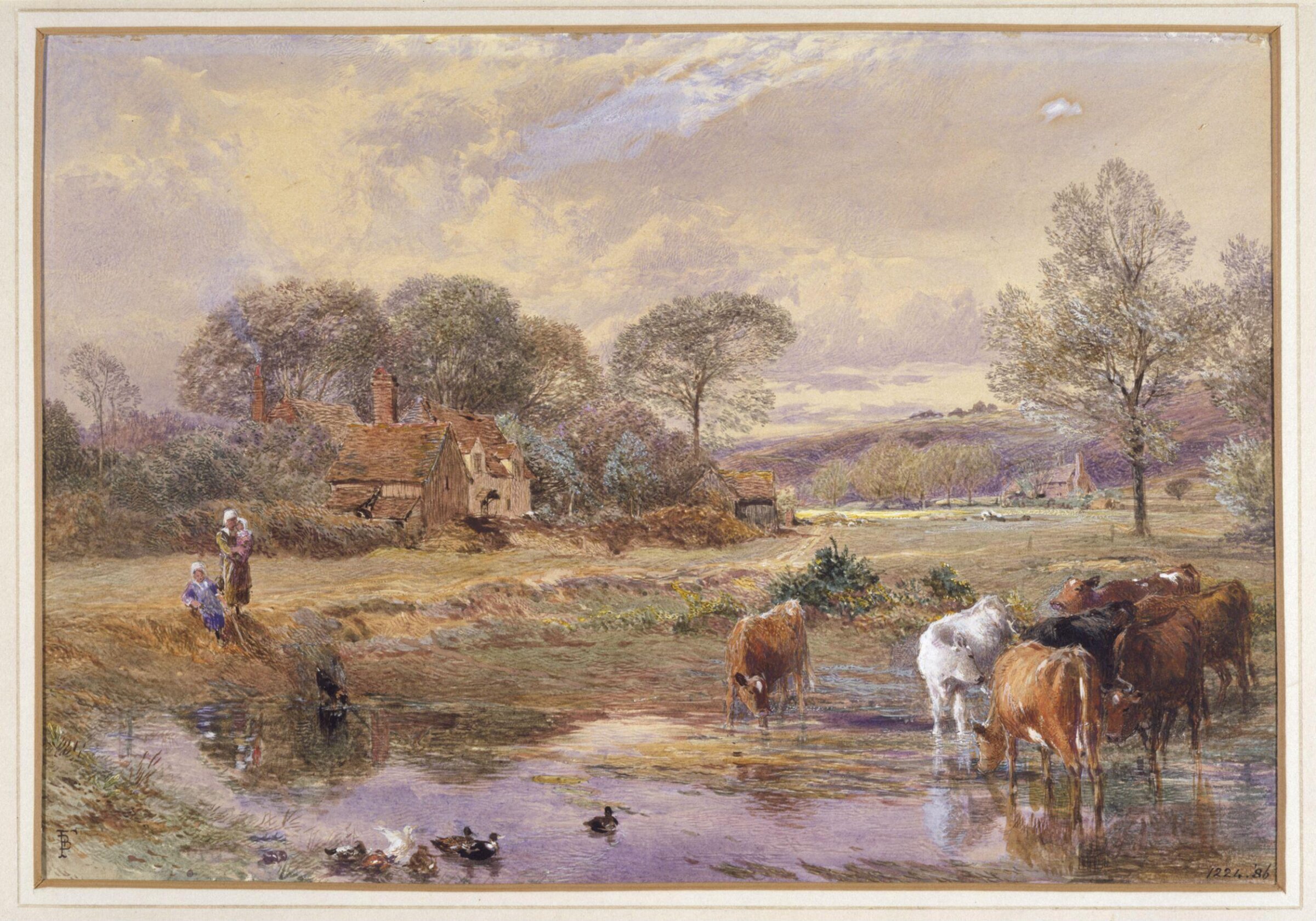 Landscape with Cattle, Birket, ca. 1845-86