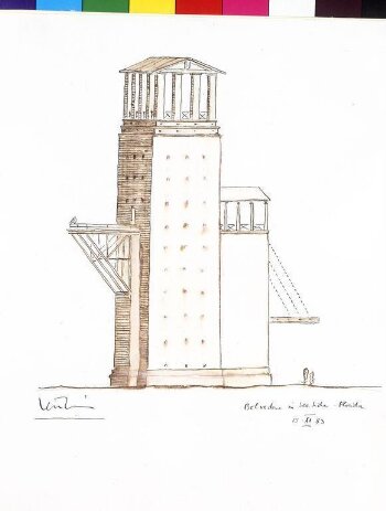 Sketch design for a Belvedere in Seaside, Florida